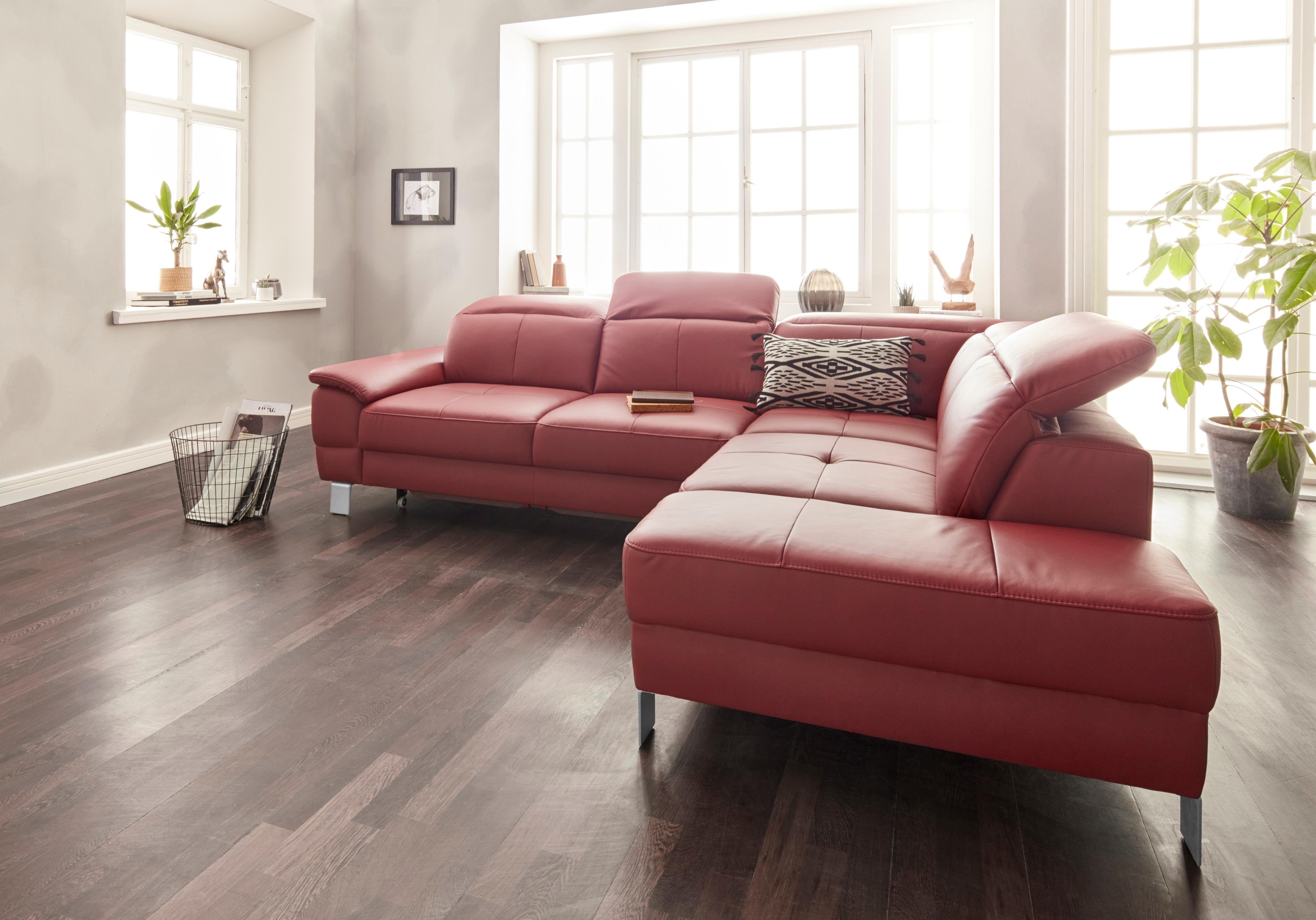 exxpo - sofa fashion Hoekbank Mantua, L-vorm met hoofd- of rugverstelling, bedfunctie en bedlade