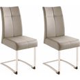 vrijdragende stoel rab bekleding in verschillende kwaliteiten, maximaal vermogen 120 kg (set, 2 stuks) geel