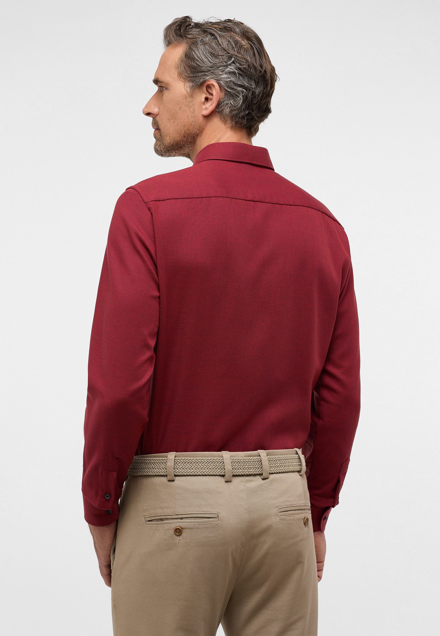 Eterna Overhemd met lange mouwen Slim fit NON IRON (strijkvrij)