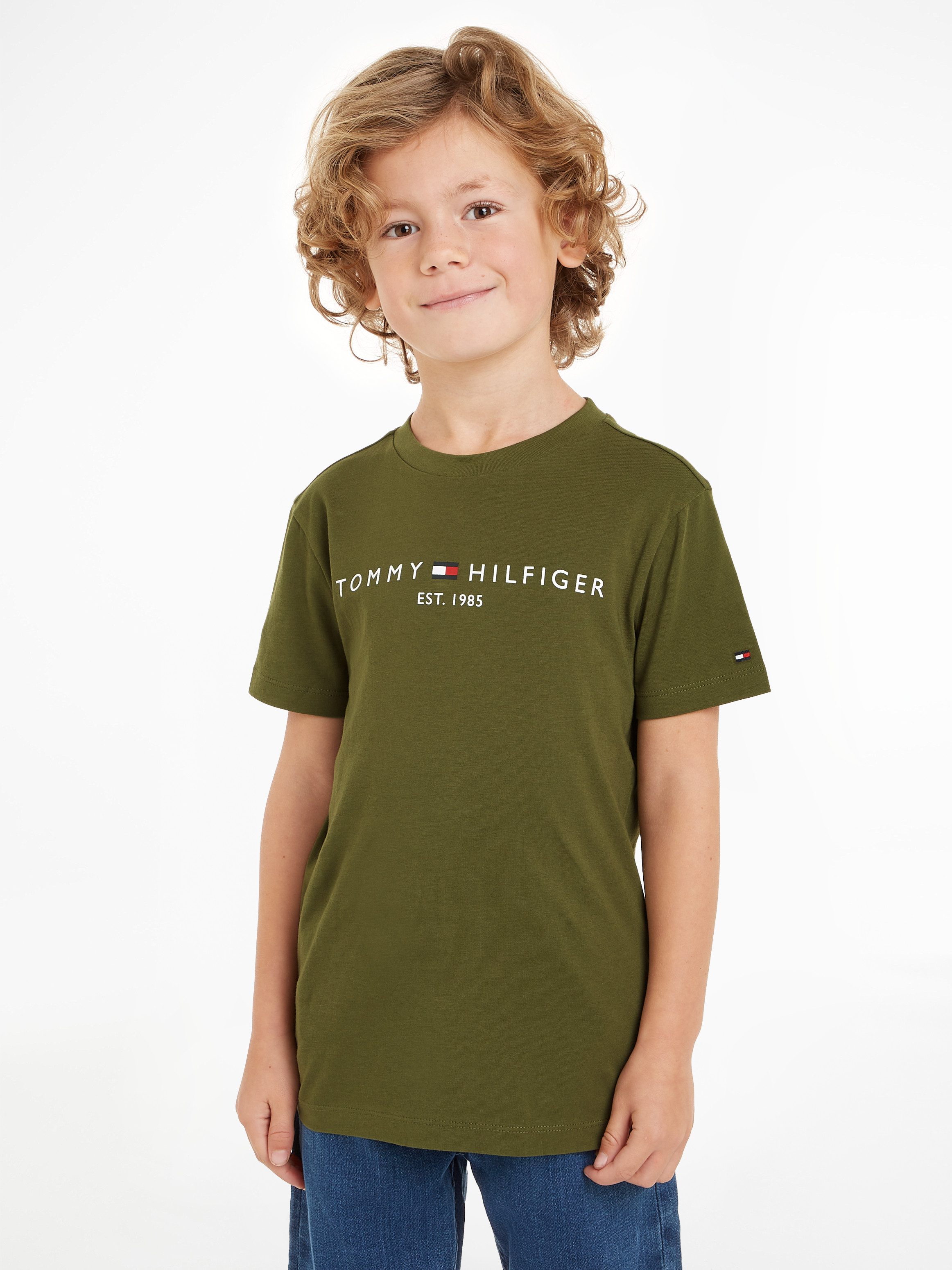 Tommy Hilfiger Shirt met korte mouwen U ESSENTIAL TEE S/S Kinderen tot 16 jaar met logostiksel