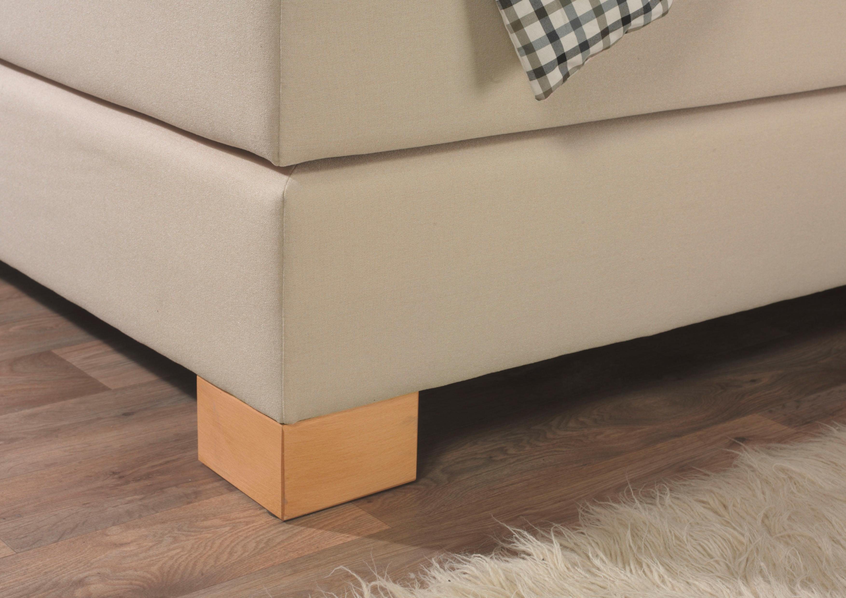 Home affaire Boxspring Merino incl. topmatras van koudschuim, 5 breedten, 2 hardheden, 3 uitvoeringen