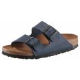 birkenstock slippers arizona bf in schoenwijdte smal, met ergonomisch gevormd voetbed blauw