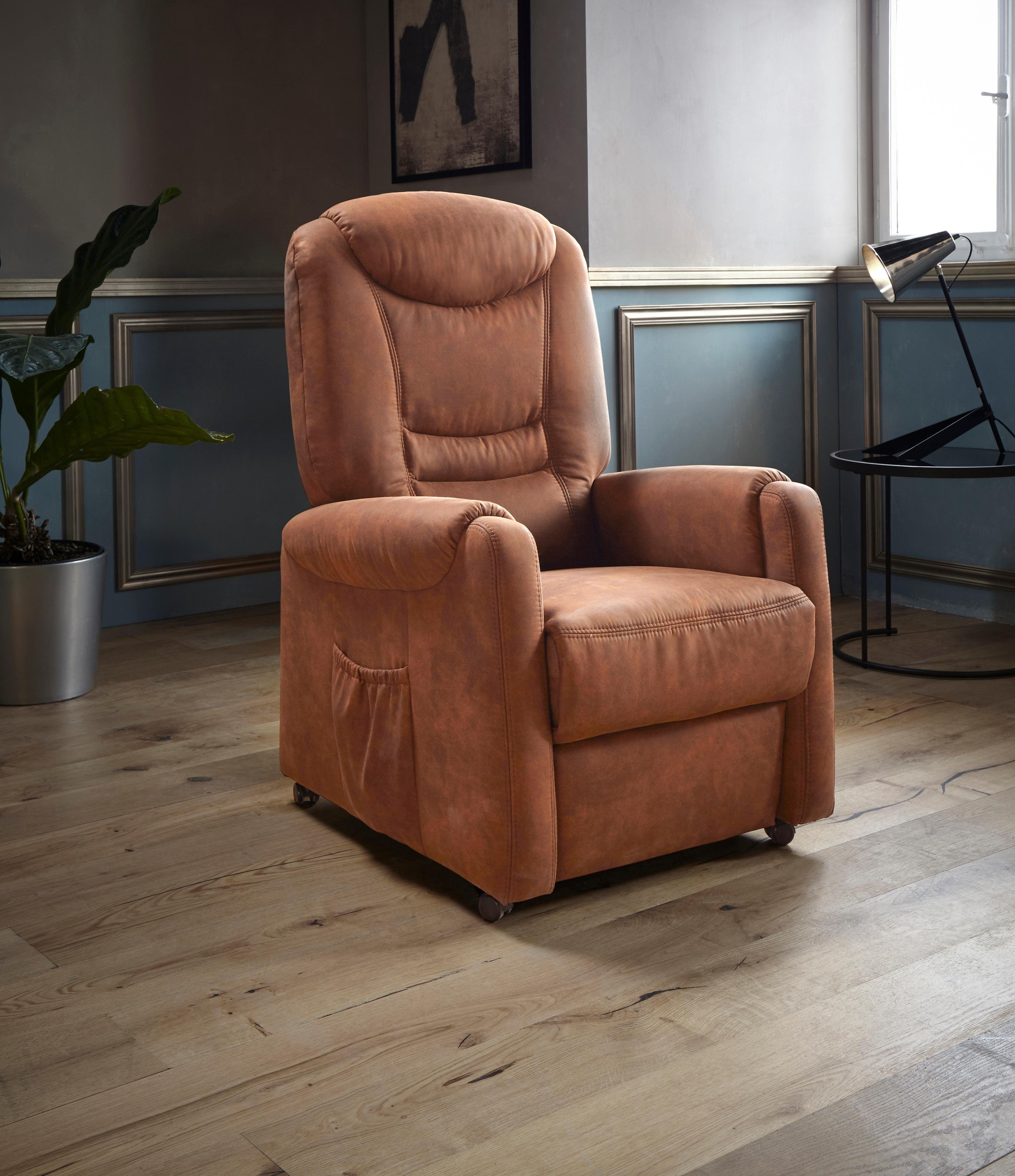 Places of Style Relaxfauteuil Tamworth in maat l, naar keuze met motor en opstahulp