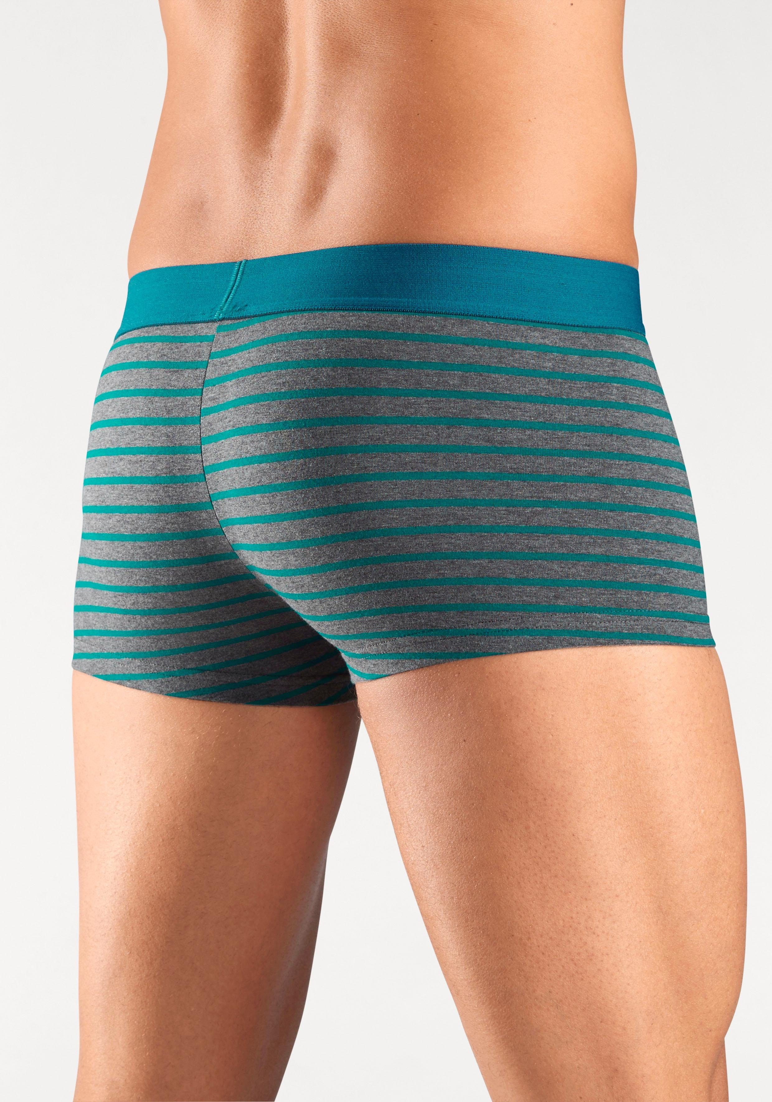 s.Oliver RED LABEL Beachwear Hipster strak zittende boxershorts voor heren van katoenmix (set, 4 stuks)