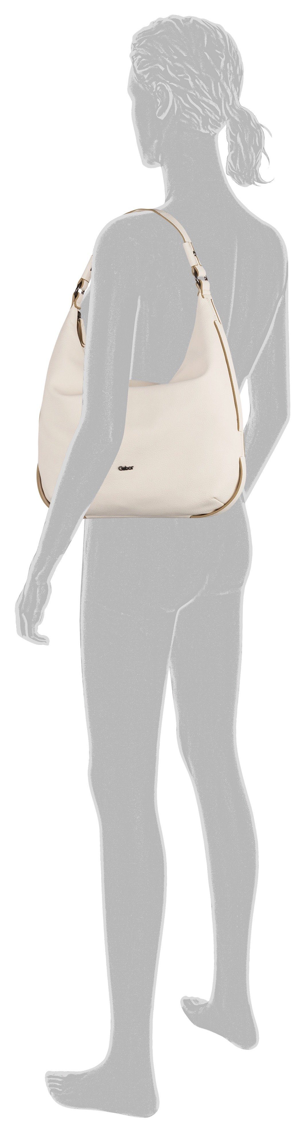 Gabor Hobo-tas Malu van zacht nerf imitatieleer met verfijnde cut-outs