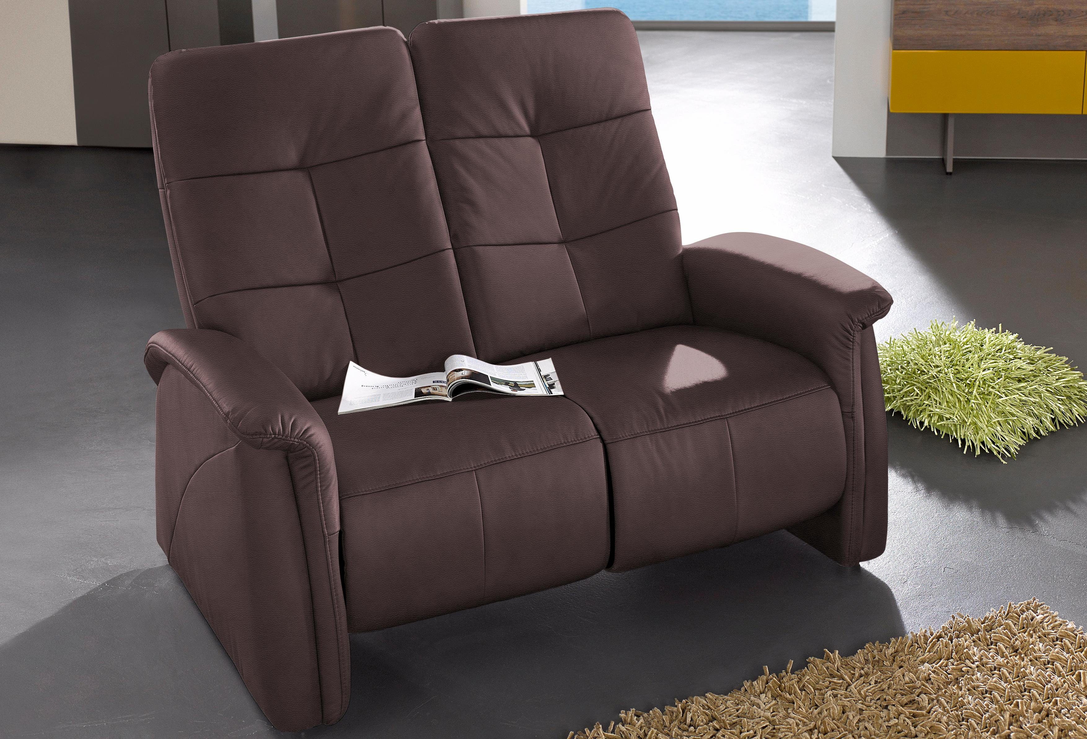 exxpo - sofa fashion 2-zitsbank Tivoli, bioscoopbank, comfortabel en handig door de relaxfunctie bruin, 2-zitsbanken