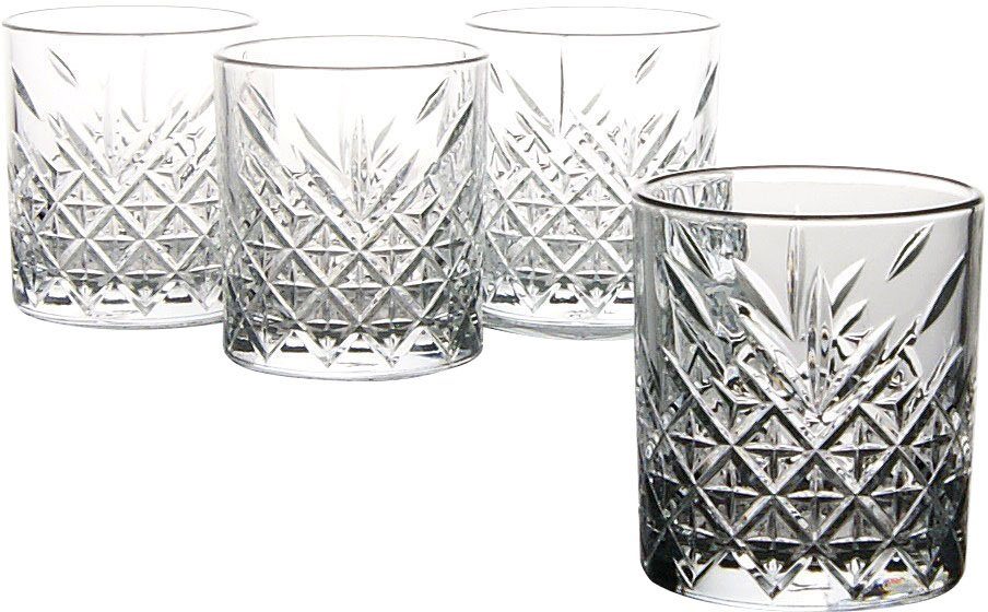 CreaTable Glazenset TIMELESS drinkglazen 4 waterglazen, 4 whiskyglazen als set (set, 8-delig)