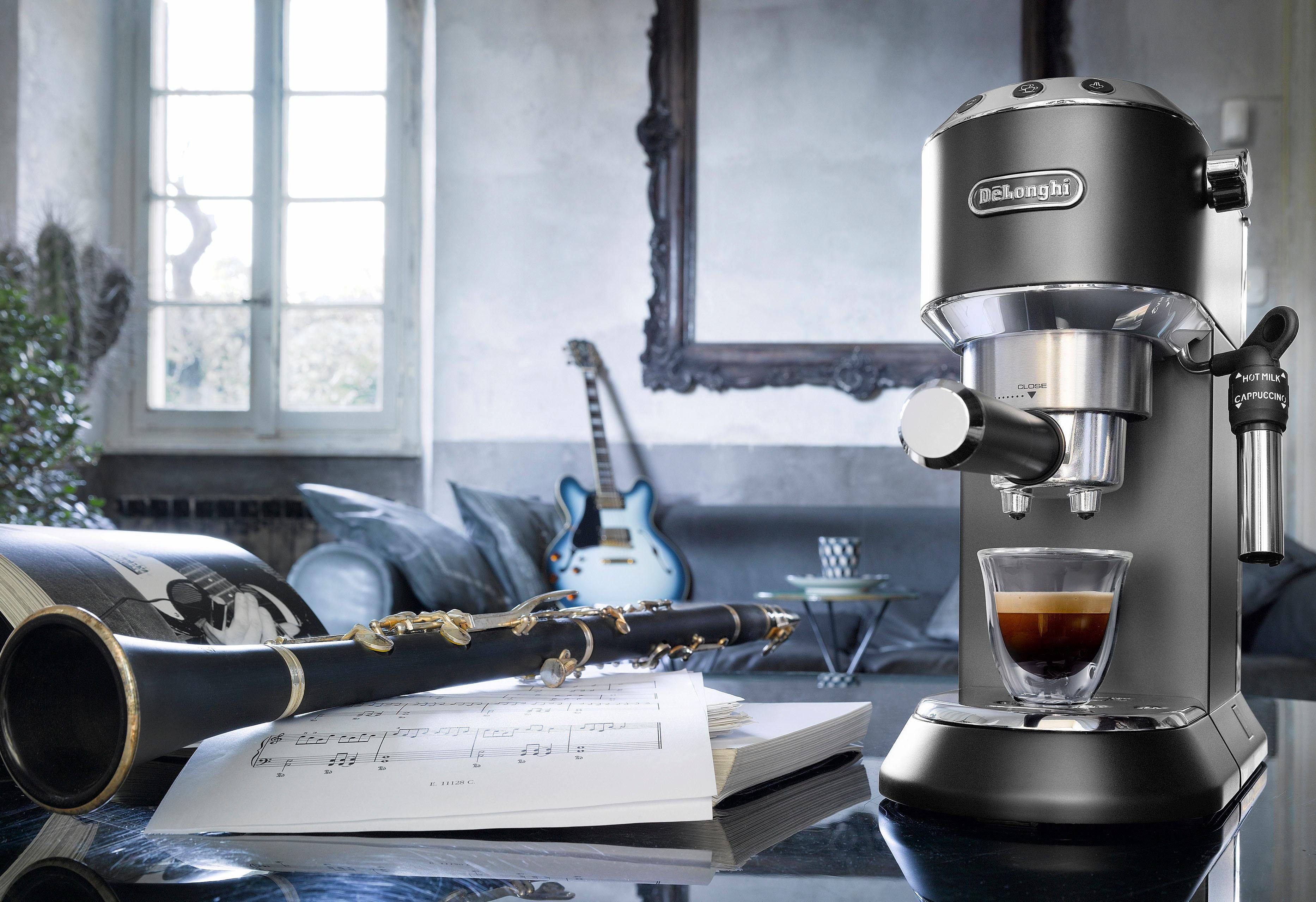 De'Longhi Espressomachine Dedica Style EC 685.B, Siebdrager, 1350 Watt, 15 Bar