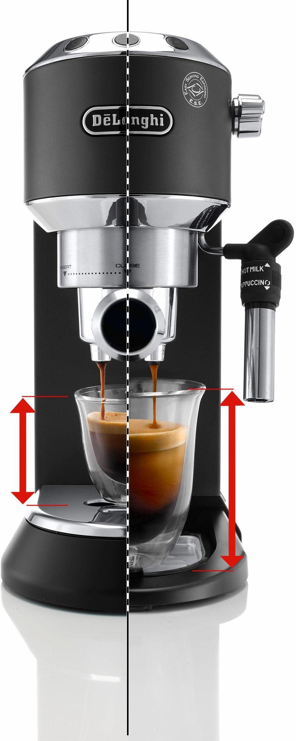 De'Longhi Espressomachine Dedica Style EC 685.B, Siebdrager, 1350 Watt, 15 Bar