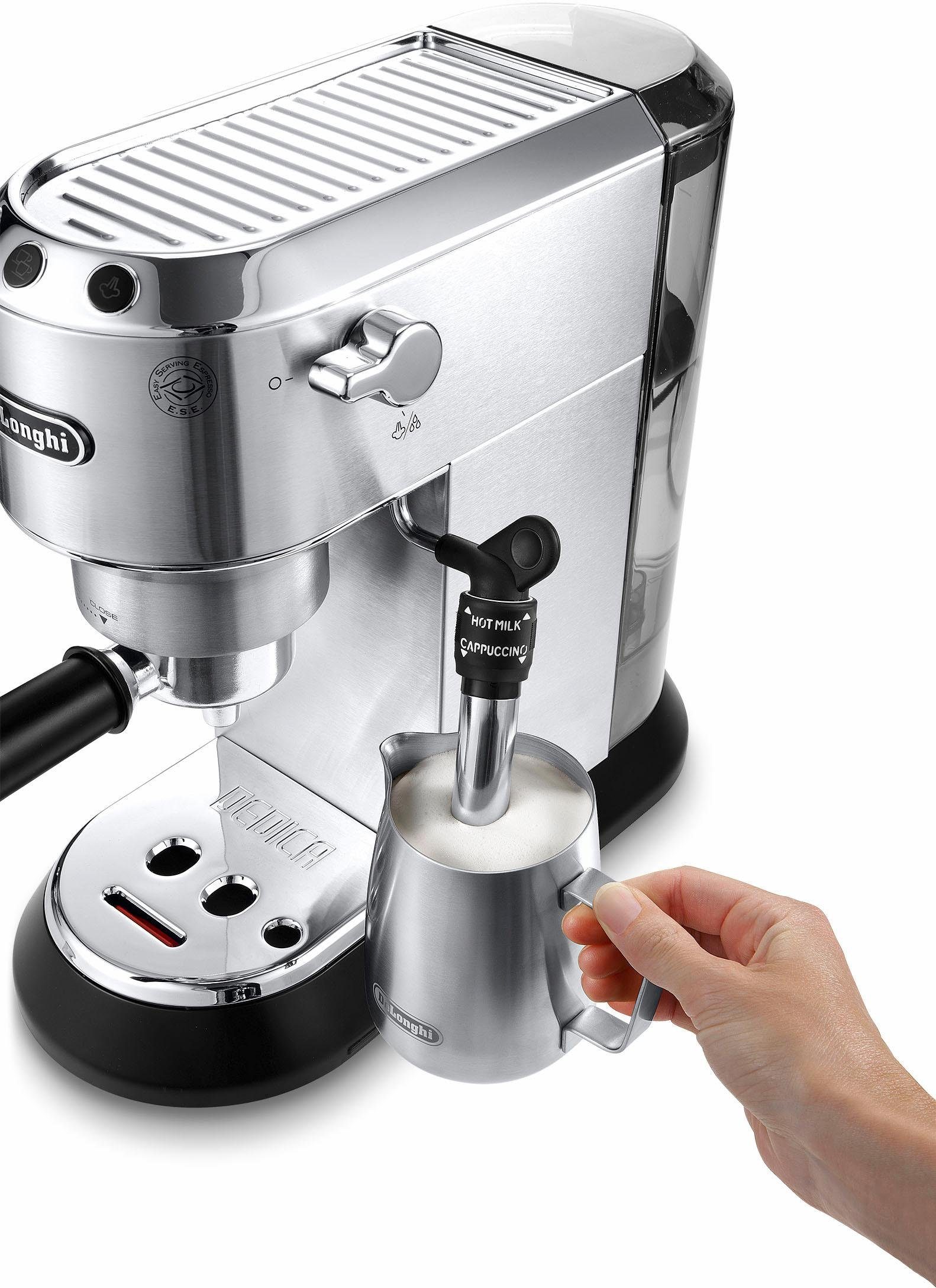 De'Longhi Espressomachine Dedica Style EC 685.B, Siebdrager, 1350 Watt, 15 Bar