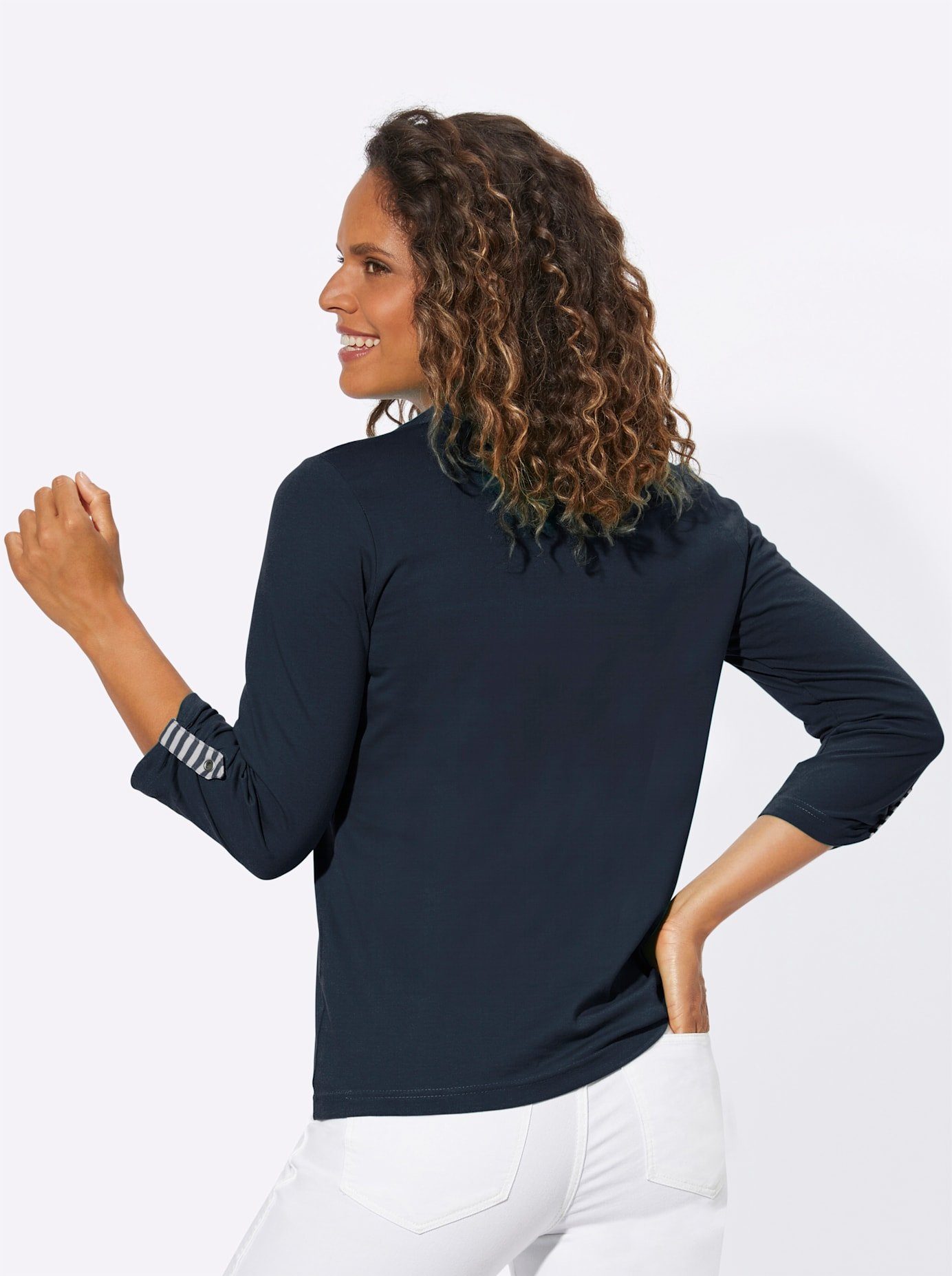 Casual Looks Shirt met 3/4-mouwen Shirt (1-delig)