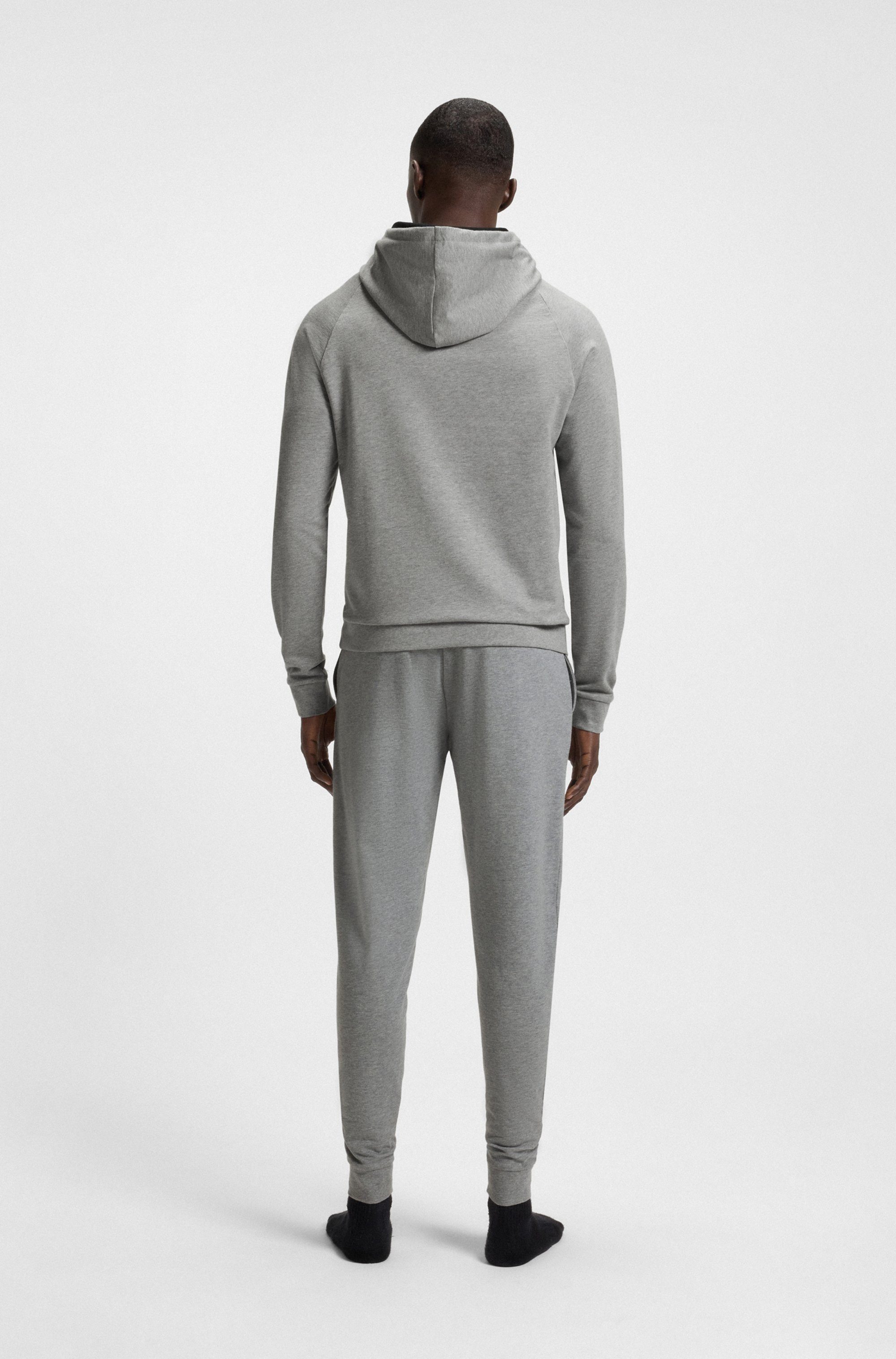 BOSS Sweatbroek Authentic Pan met logo-opschrift opzij