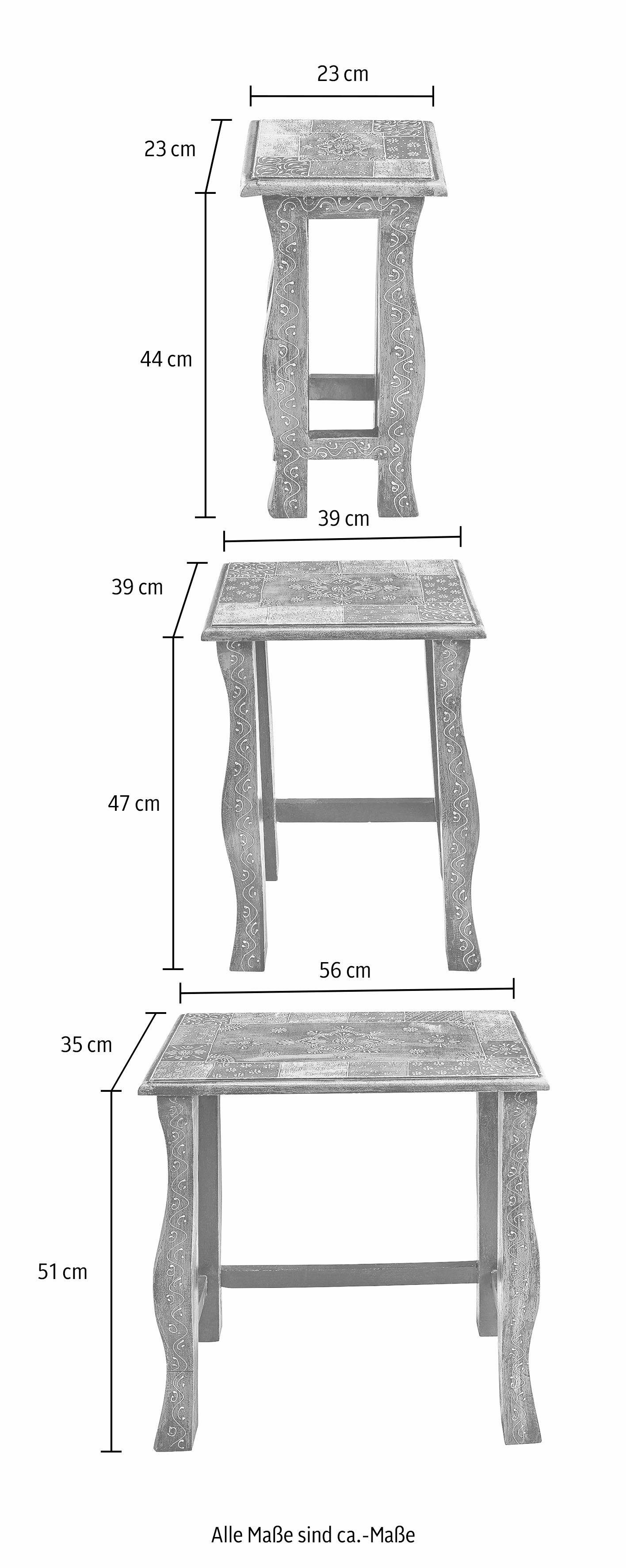 Home affaire Bijzettafel (set, 3 stuks)