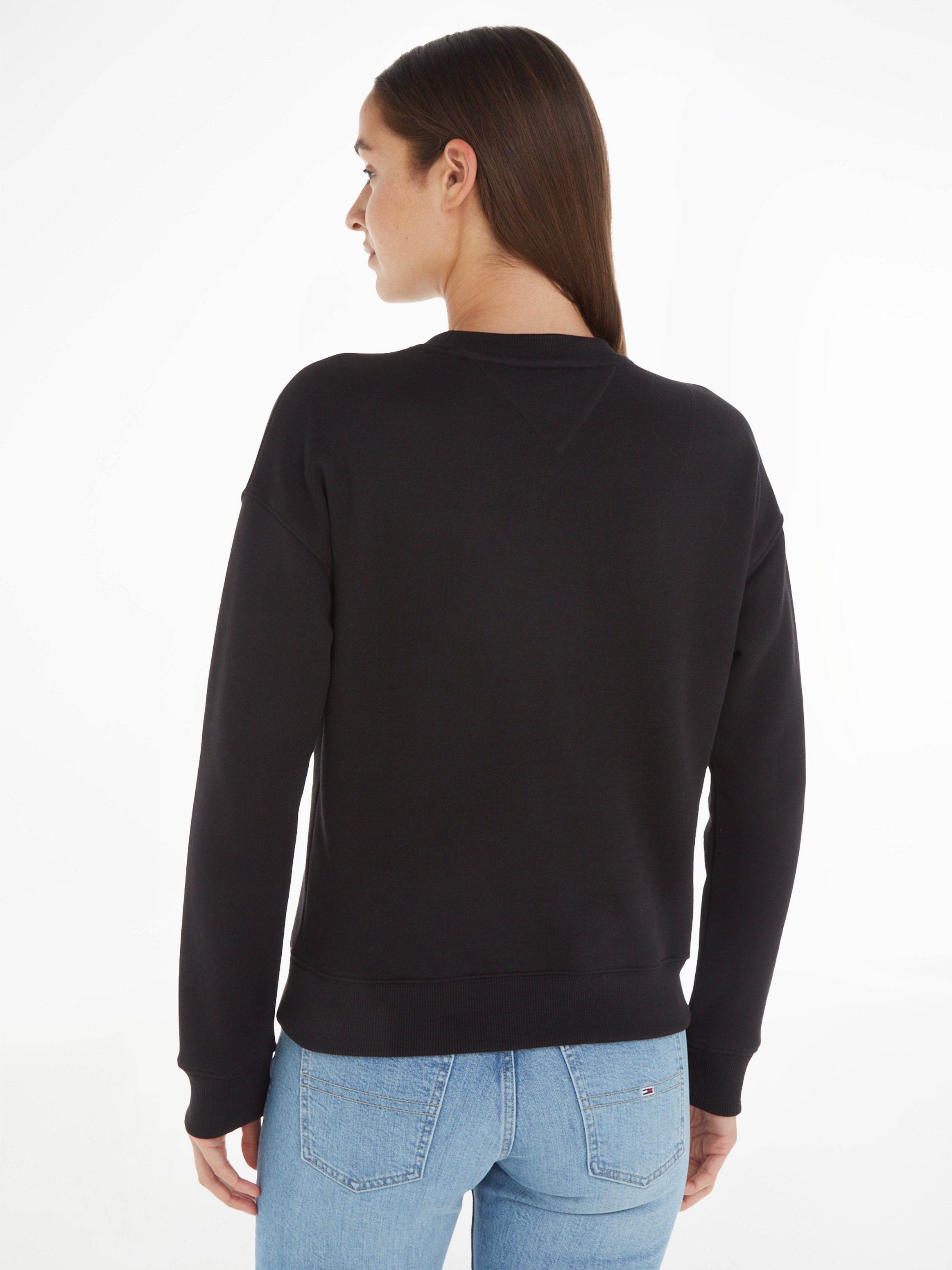 TOMMY JEANS Sweatshirt met drop-shoulder design en logo aan de voorkant