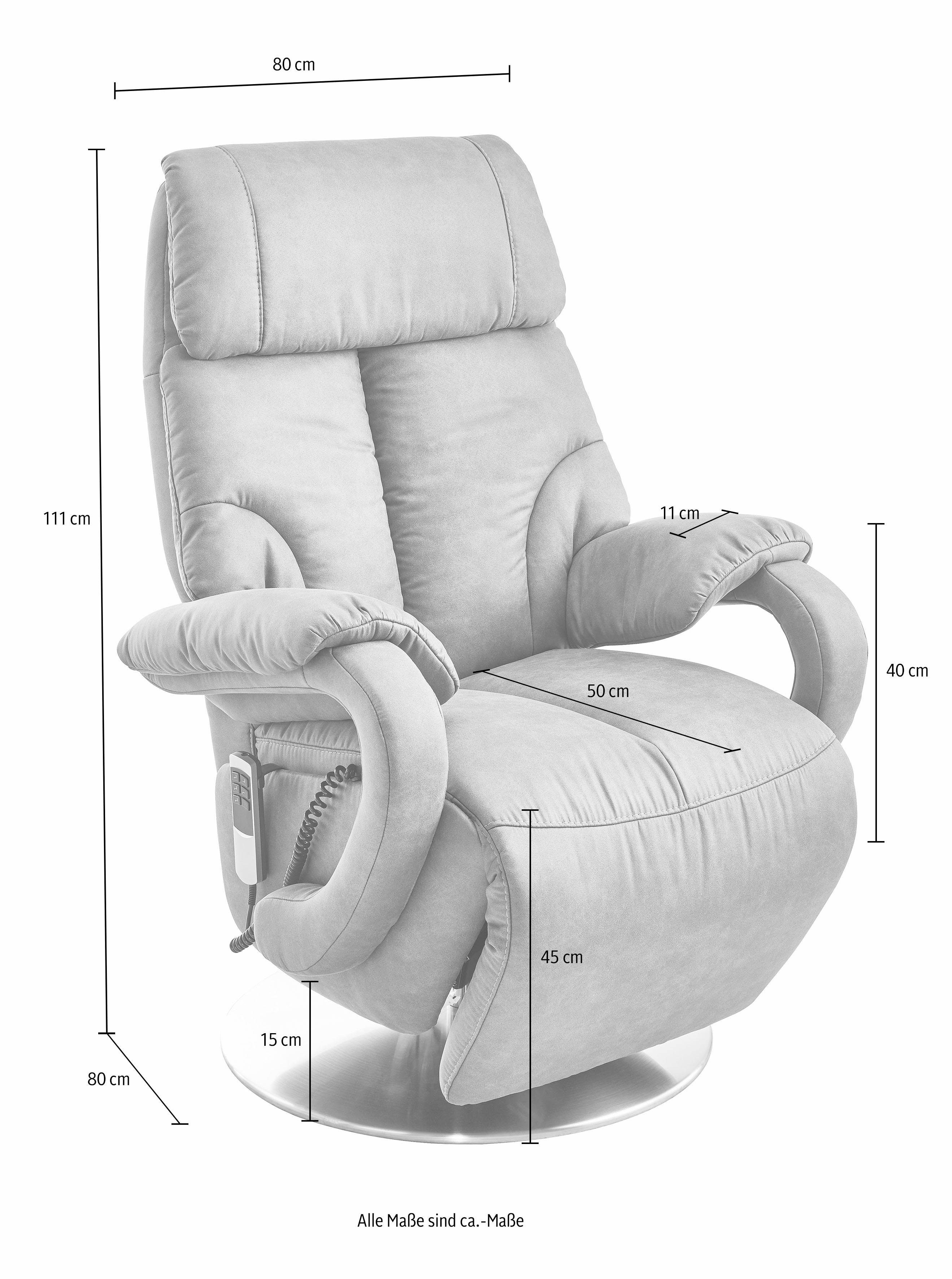 sit&more Relaxfauteuil Invito in mt. s, naar keuze met motor en opstahulp (set)