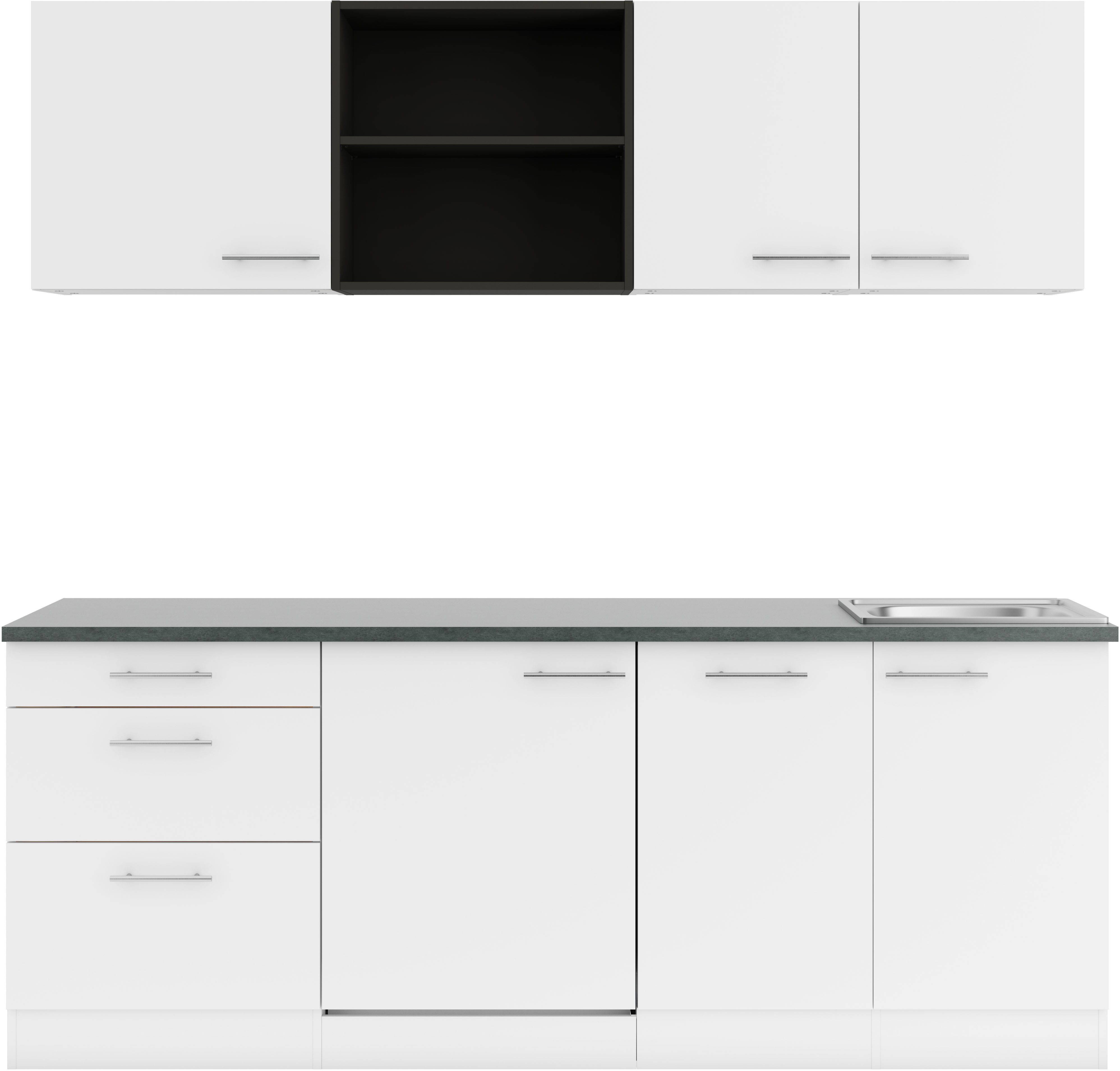 OPTIFIT Keuken Bella Breedte 210 cm, optioneel met elektrische apparaten