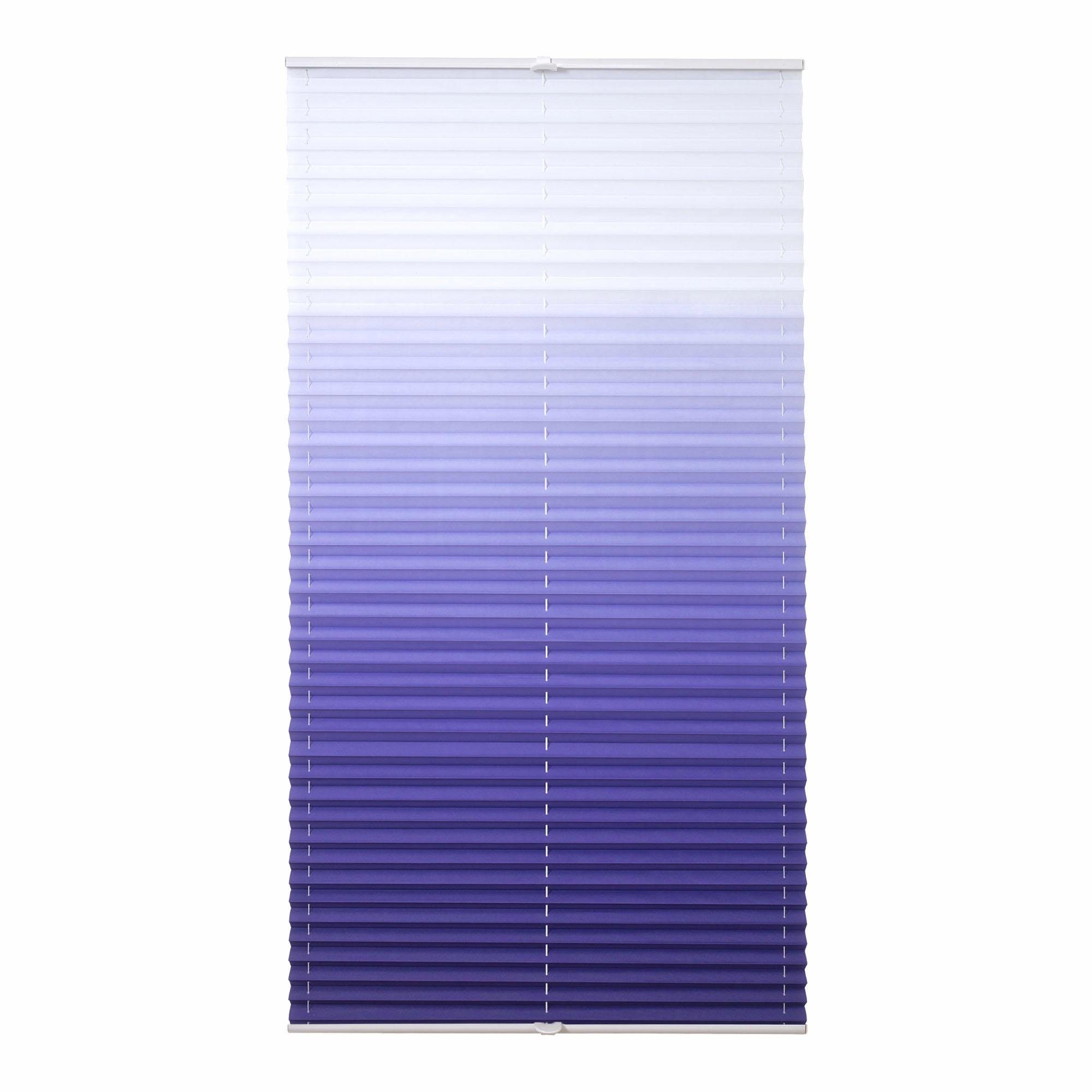 Liedeco Plissé Kleurverloop (1 stuk) plisségordijnen maat H/B: 130/90 cm blauw
