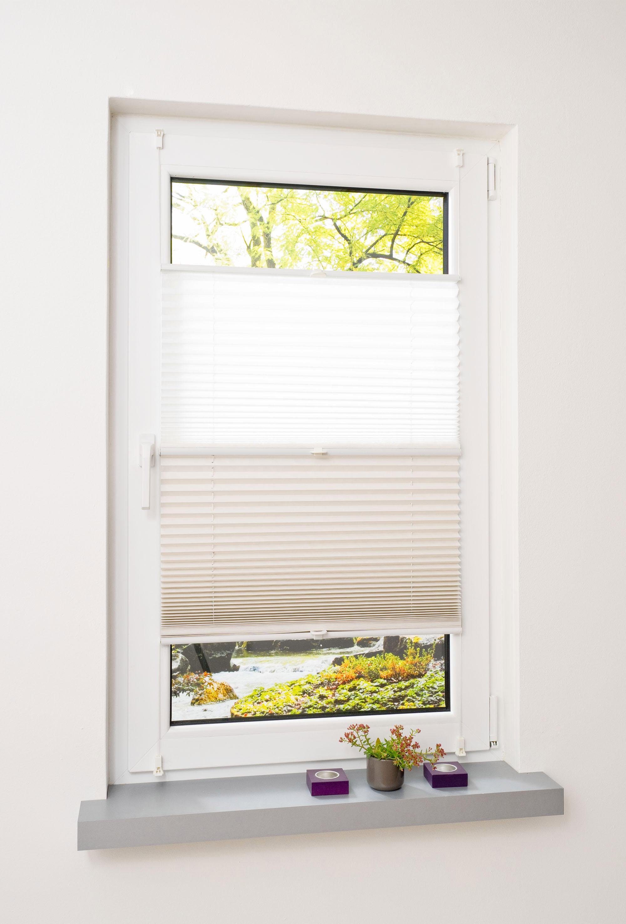 Liedeco Plissé Day & Night Geplooide jaloezieën (1 stuk) plisségordijnen maat H/B: 130/80 cm beige