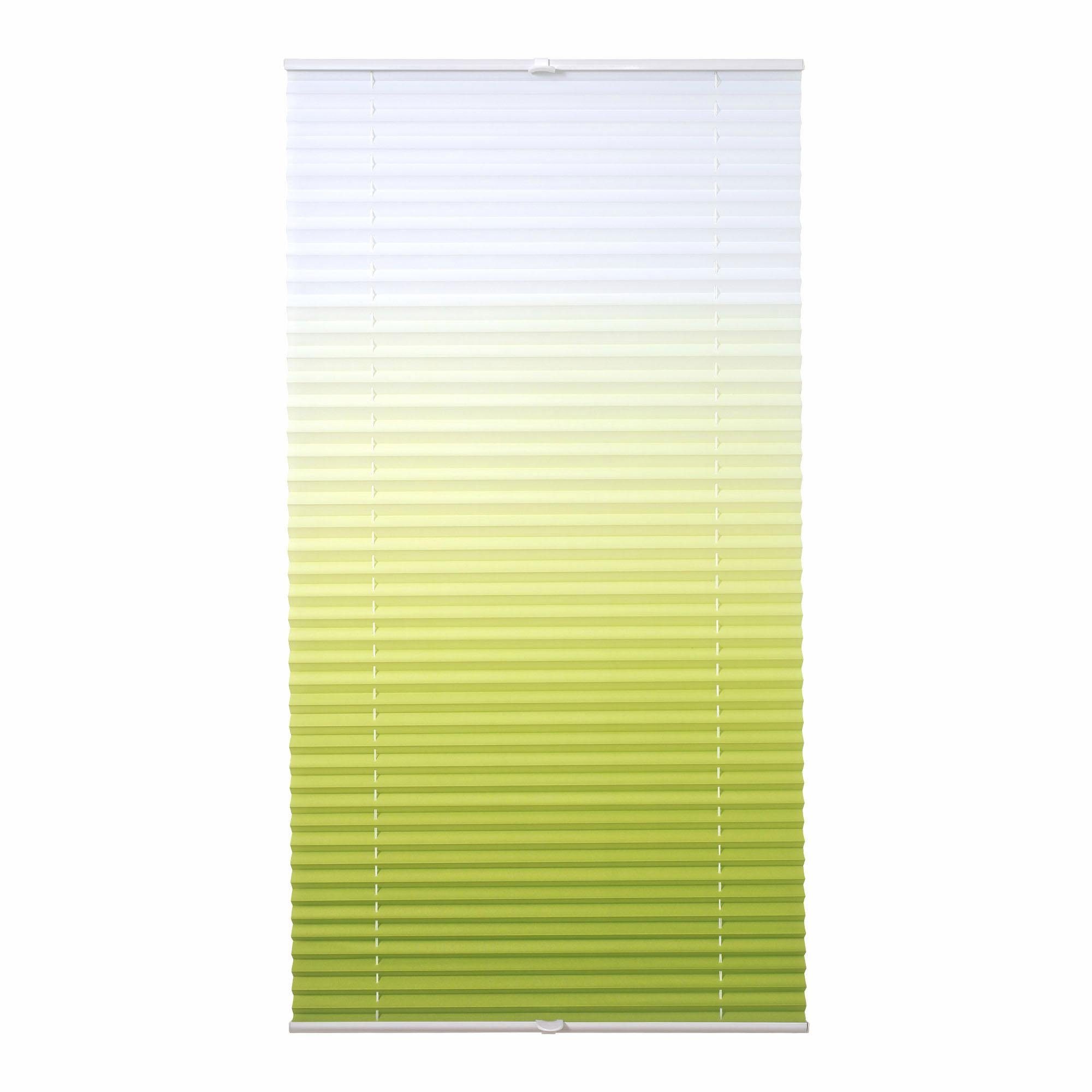 Liedeco Plissé Kleurverloop (1 stuk) plisségordijnen maat H/B: 130/60 cm groen