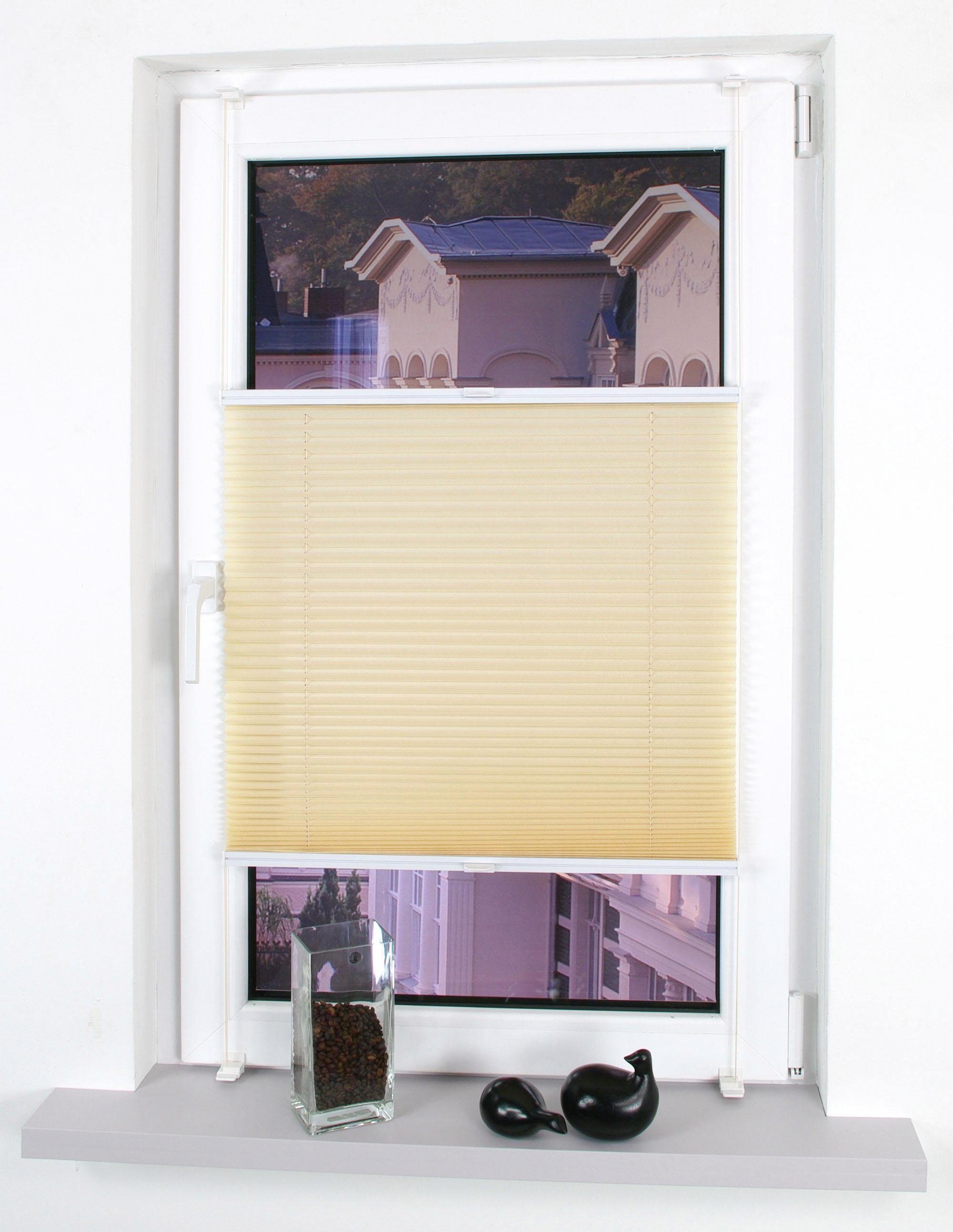 Liedeco Plissé Klemmfix (1 stuk) plisségordijnen maat H/B: 150/75 cm beige