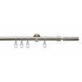 gordijnroede, liedeco, »turin«, 1-sporig, standaardmaat, ø 16 mm zilver gordijnroede, liedeco, »turin«, 1-sporig, standaardmaat, ø 16 mm zilver