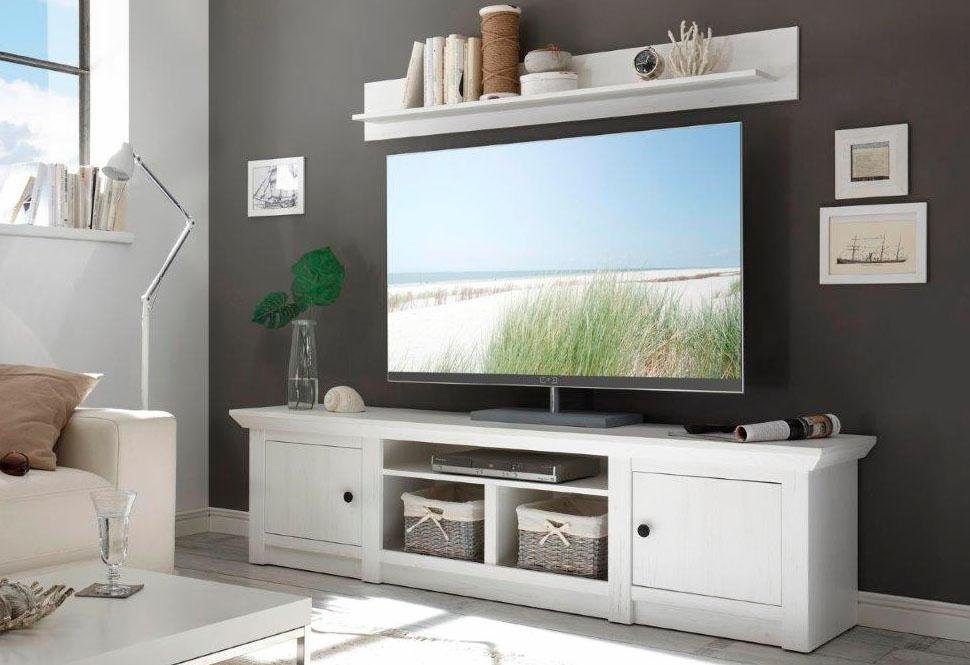 home affaire tv-meubel california tv-tafel breedte 194 cm wit