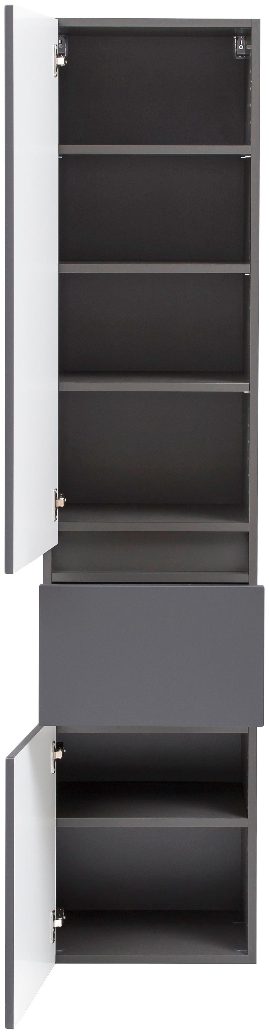 welltime Smalle kast Kaunas 40 cm breed, met laden, met soft-close functie