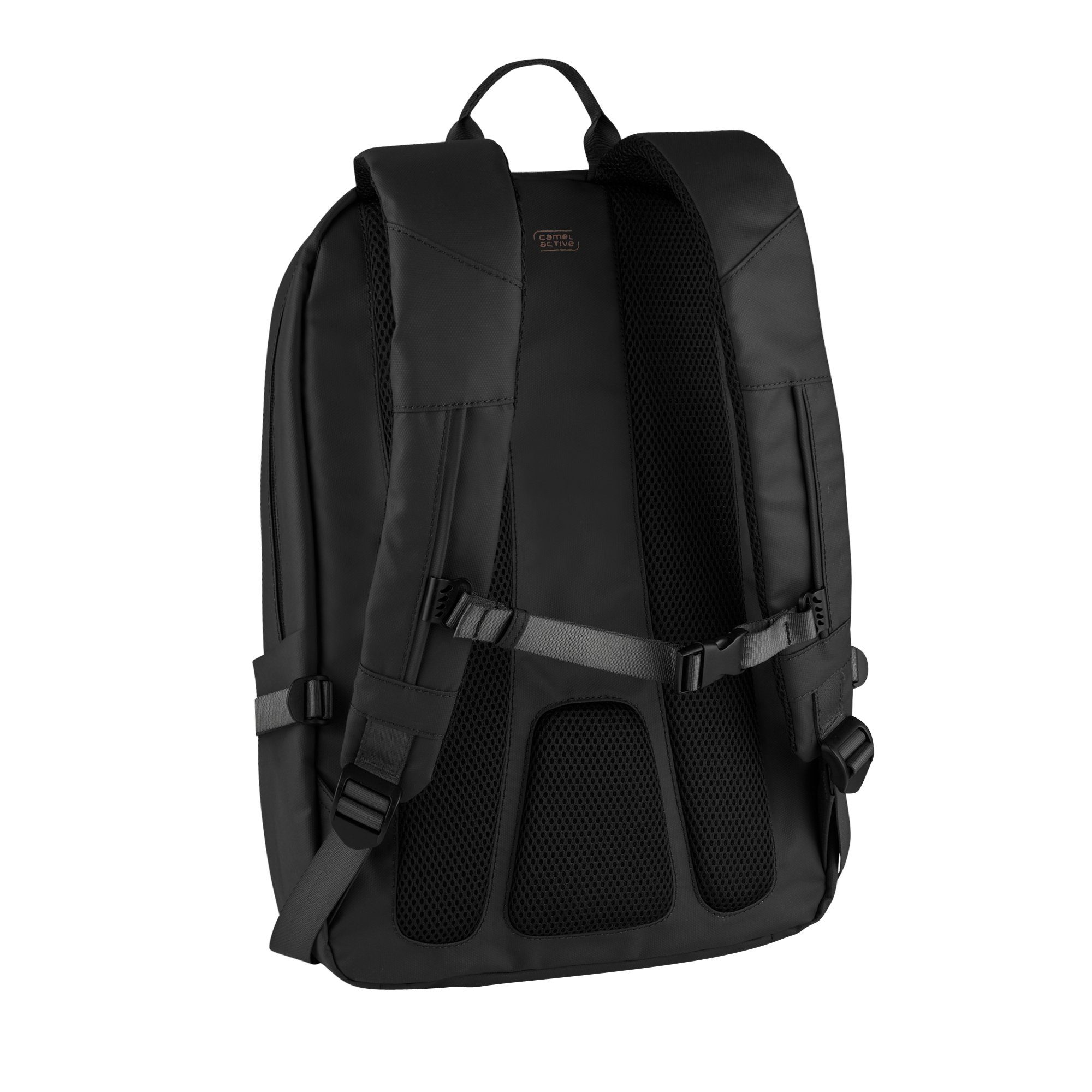 camel active Rugzak Explore waterafstotend gerecycled nylon en reflecterende ritsen