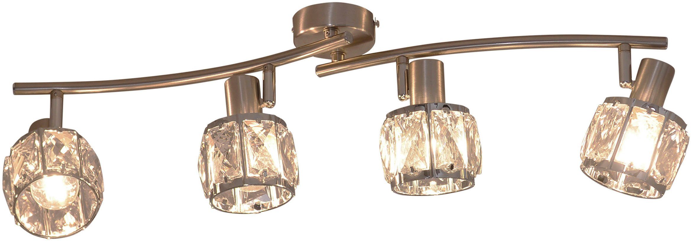 näve Ledplafondspot voor buiten Josefa Paraplu's van gefacetteerd glas, incl. LED-lichtbron in warmwit (1 stuk)