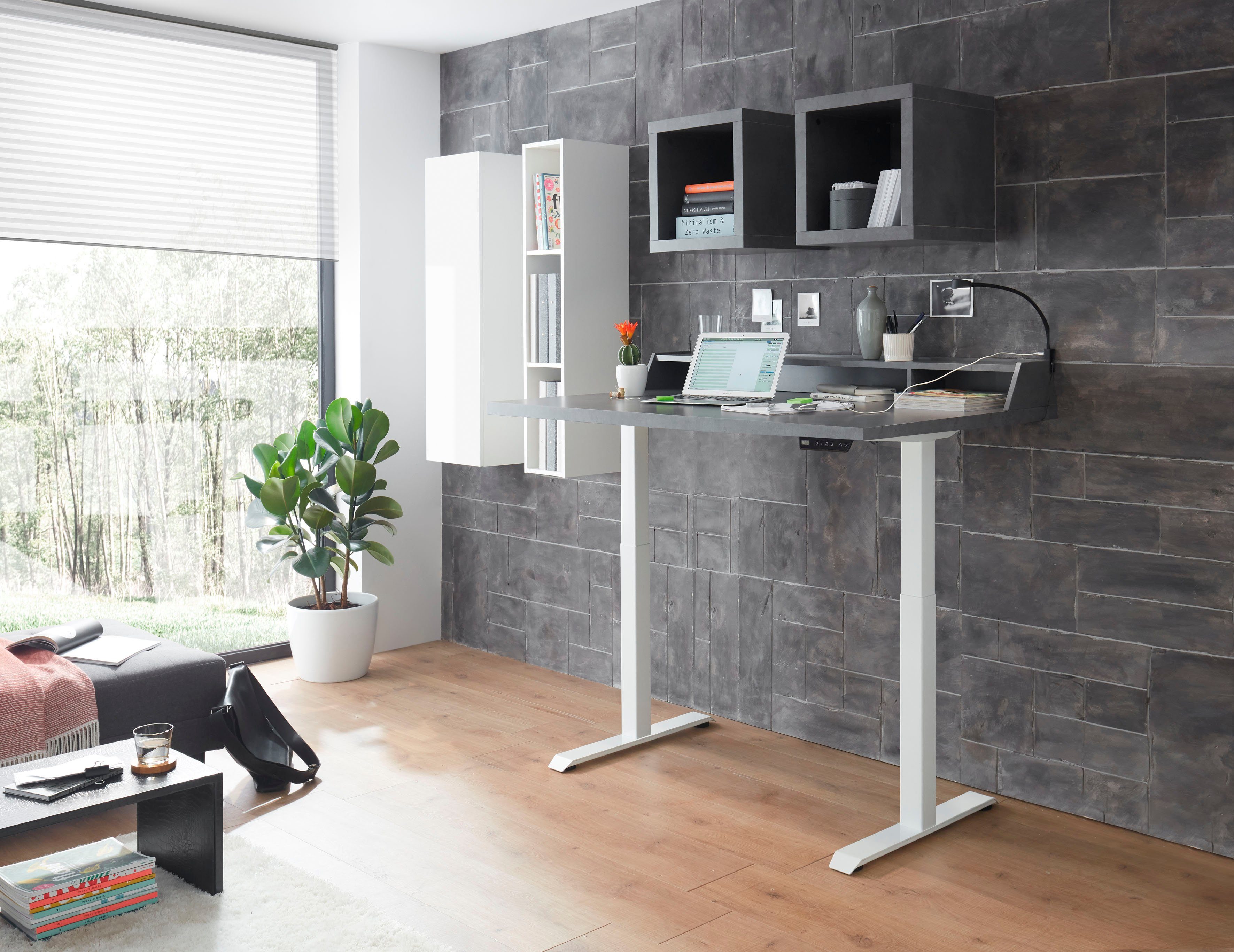 Mäusbacher Kantoormeubelset Big System Office Bureau in hoogte verstelbaar (6-delig)