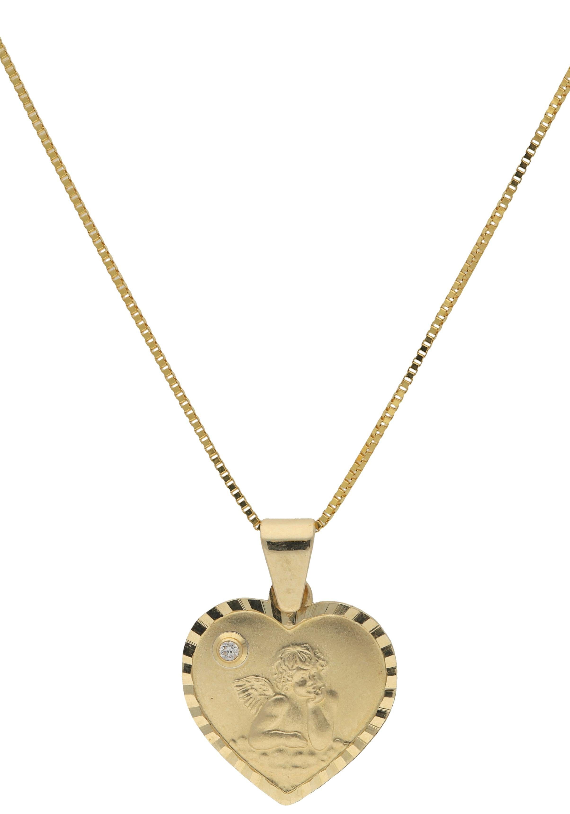 Firetti Ketting met hanger Sieraad cadeau Goudkleur 375 halssieraad ketting goudkleurige ketting Venetianer dames kettingen goud(kleur)