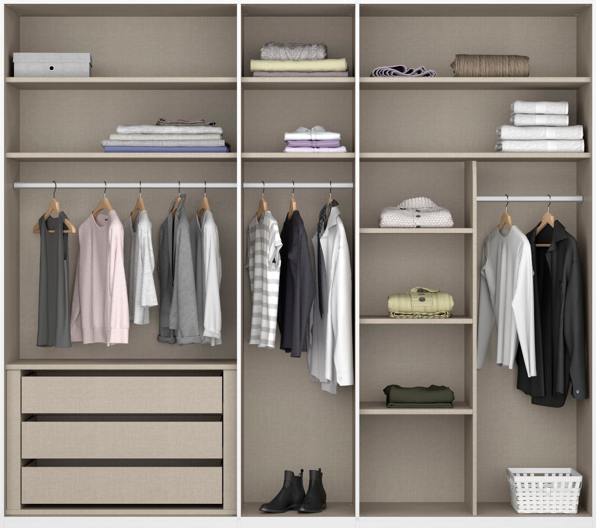 rauch Draaideurkast Kledingkast kast garderobe linnenkast PURISMA in eenvoudige