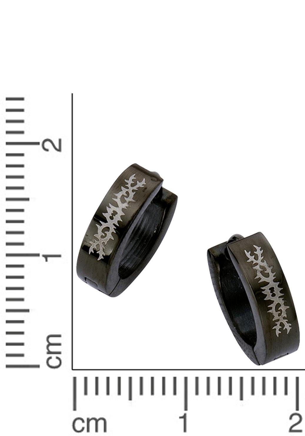 Firetti Oorringen Sieraad cadeau zwart, Ø ca. 13 mm