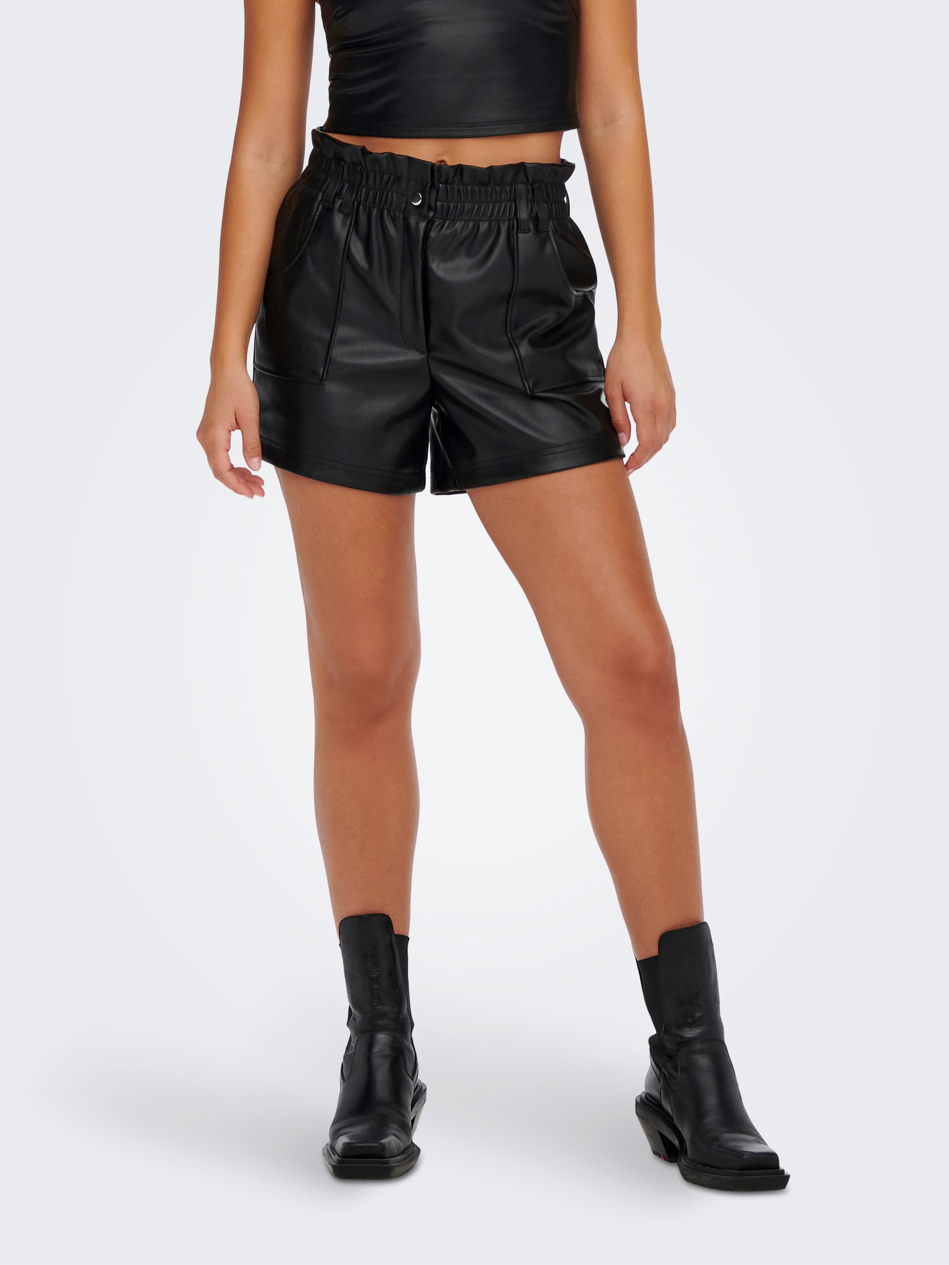 Only Short ONLSTEPHANIE FAUX LEATHER SHORTS CS OTW