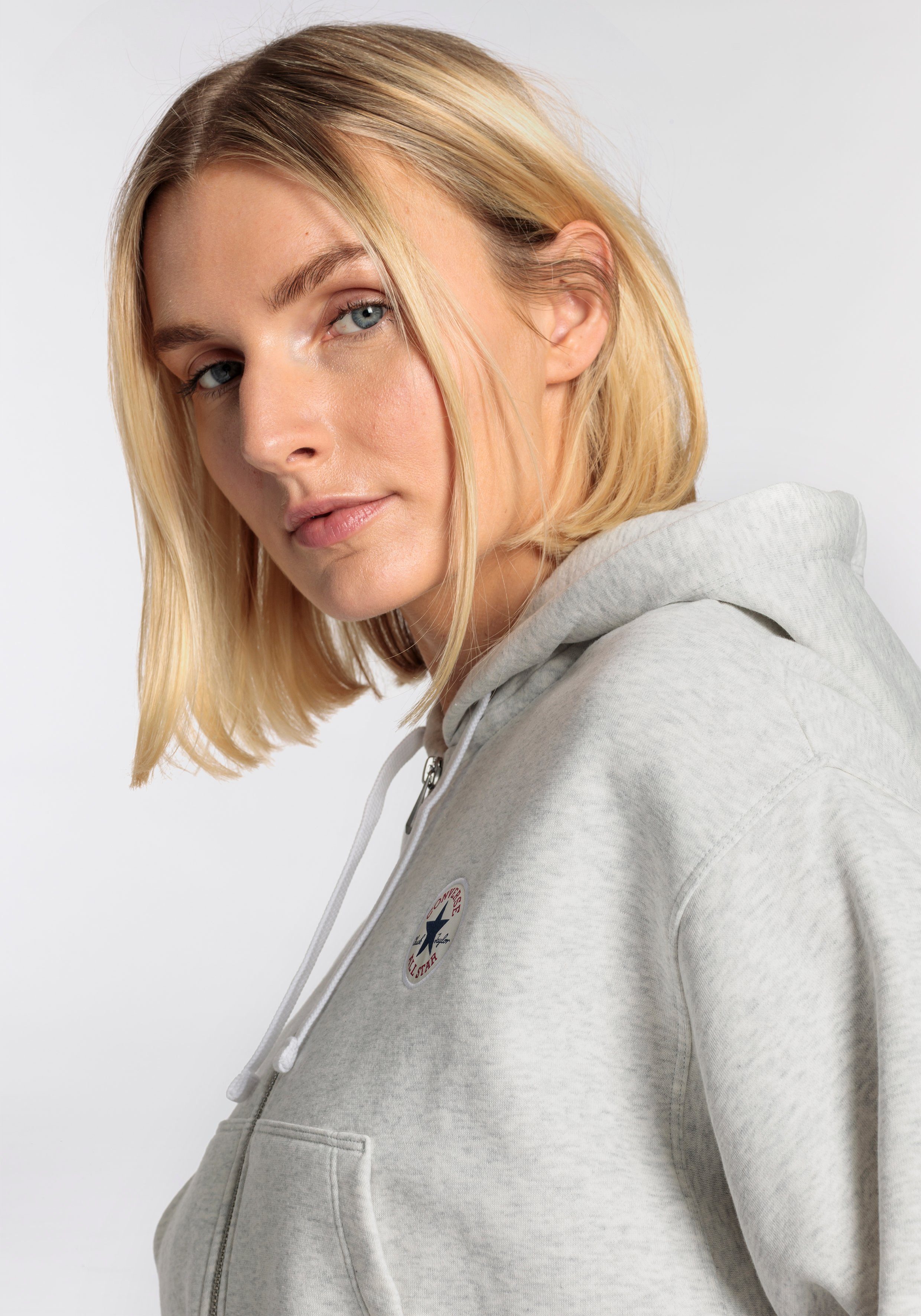 Converse Sweatvest WOMEN'S CONVERSE RETRO FULL-ZIP HOODIE (1-delig)