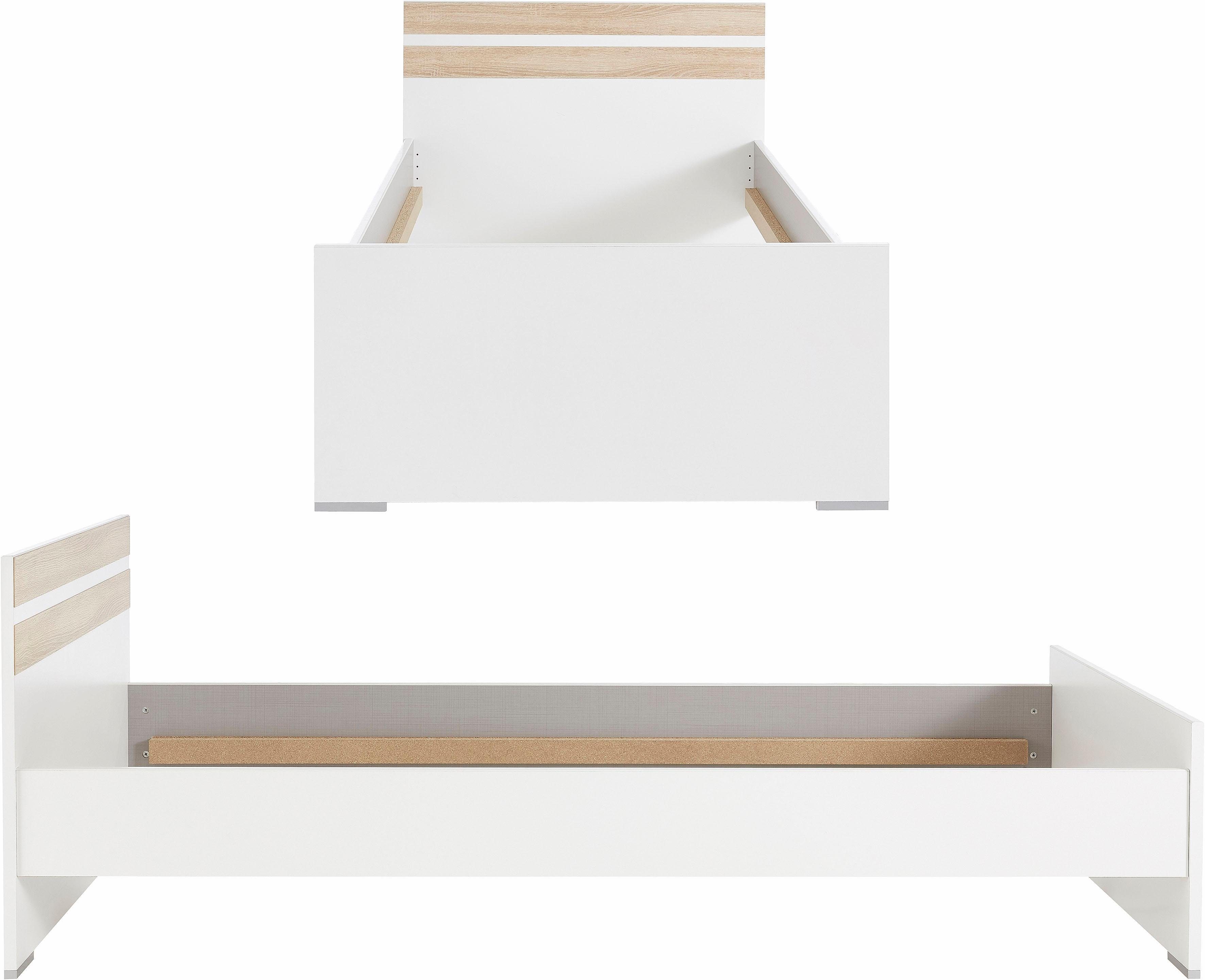 Wimex Tienerkamerset Joker kledingkast met garderobe, bed en opberglades (set, 4-delig)