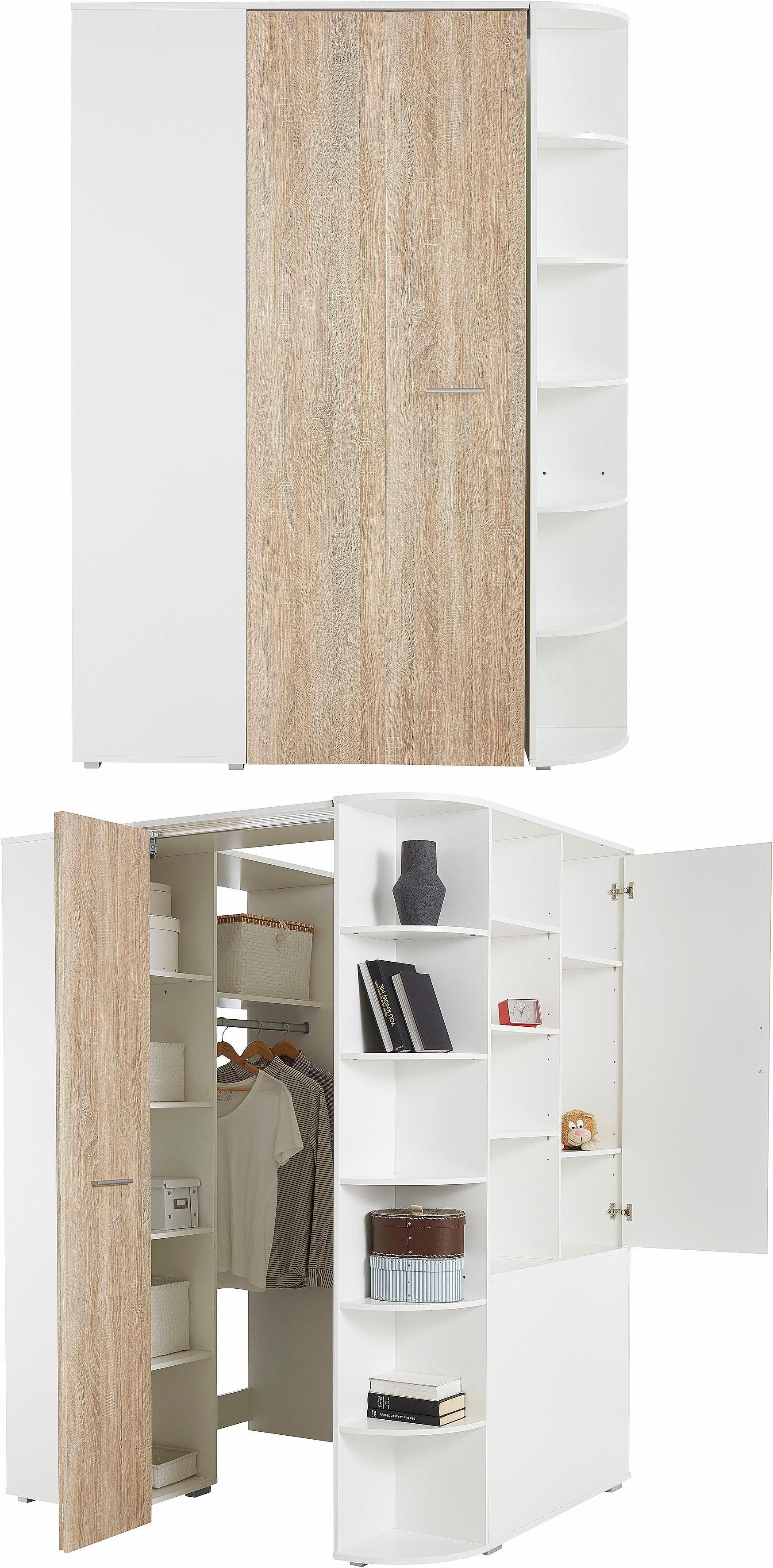 Wimex Tienerkamerset Joker kledingkast met garderobe, bed en opberglades (set, 4-delig)