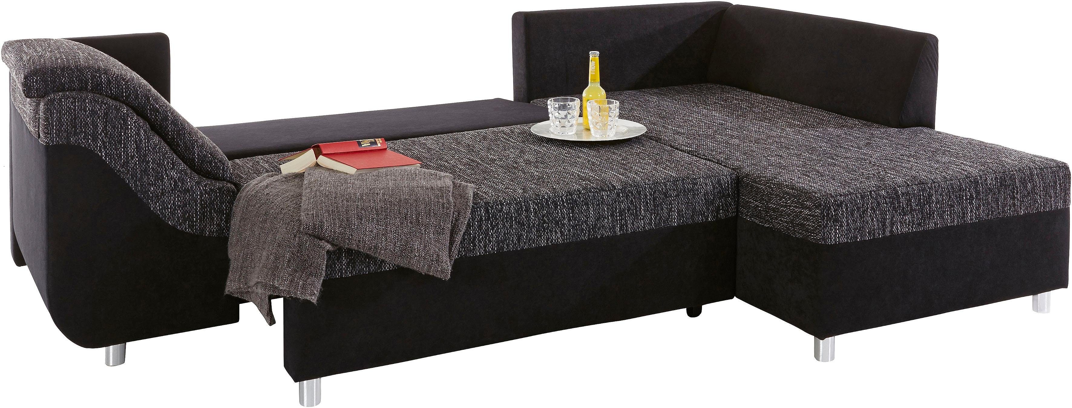 COLLECTION AB Hoekbank Sally L-vorm met en zonder slaapfunctie, inclusief losse rug- en sierkussens