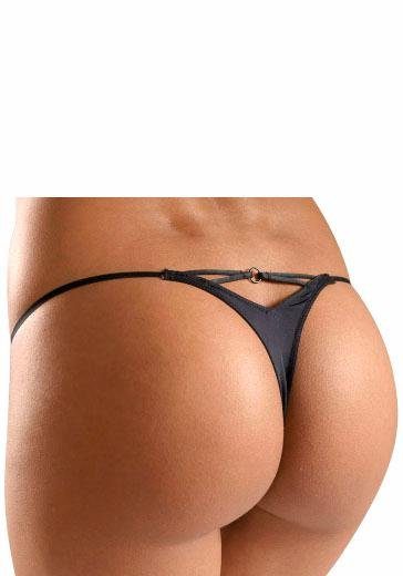 Lascana String van iets transparante kant