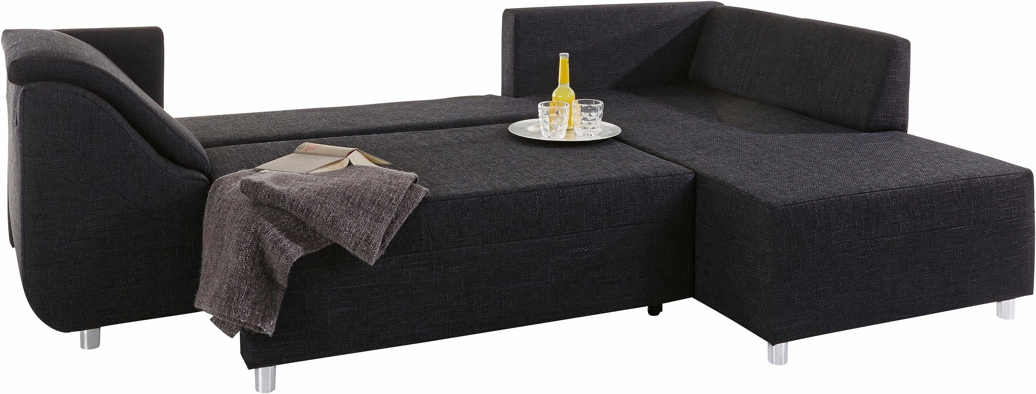 COLLECTION AB Hoekbank Sally L-vorm met en zonder slaapfunctie, inclusief losse rug- en sierkussens