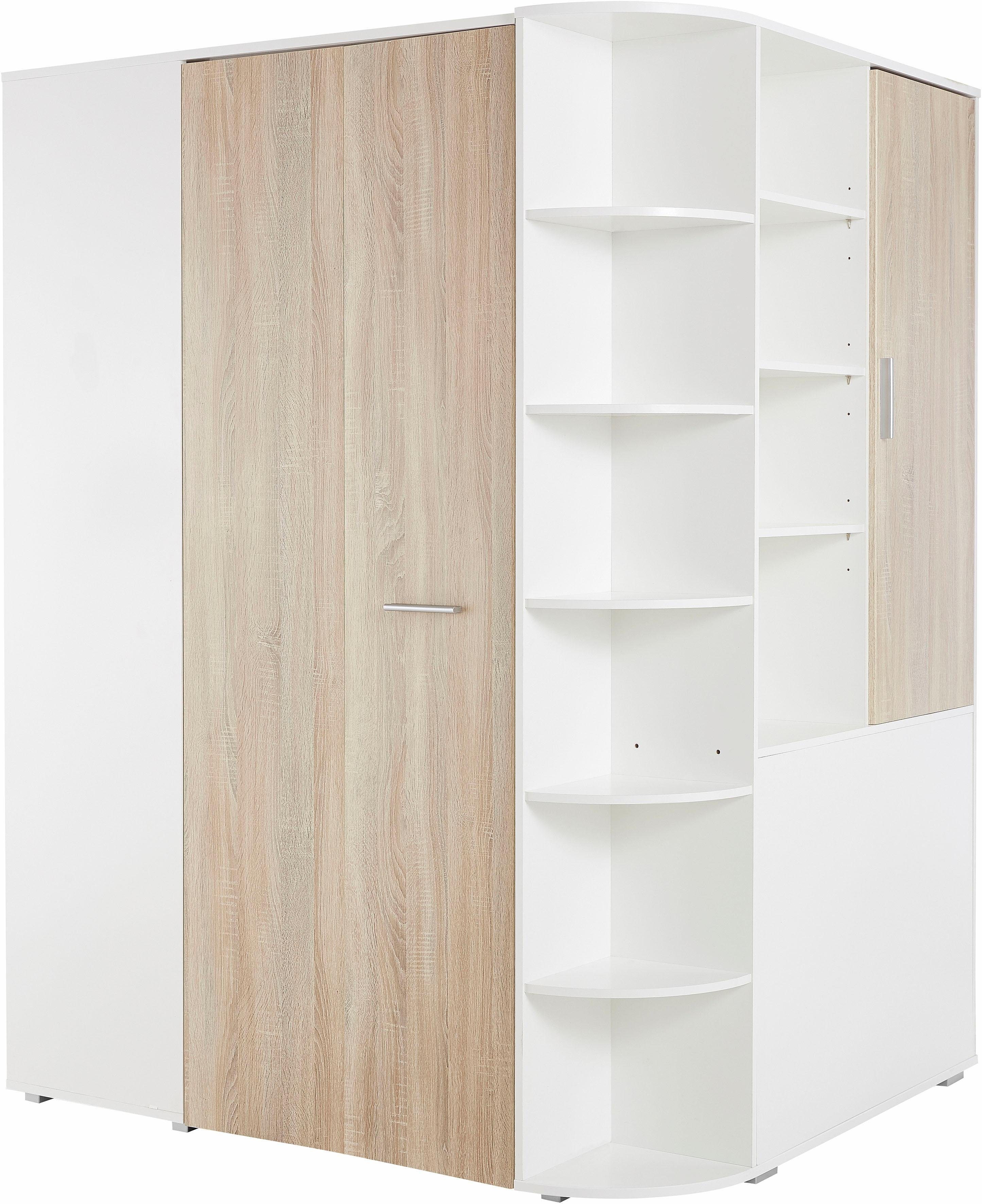 Wimex Tienerkamerset Joker kledingkast met garderobe, bed en opberglades (set, 4-delig)
