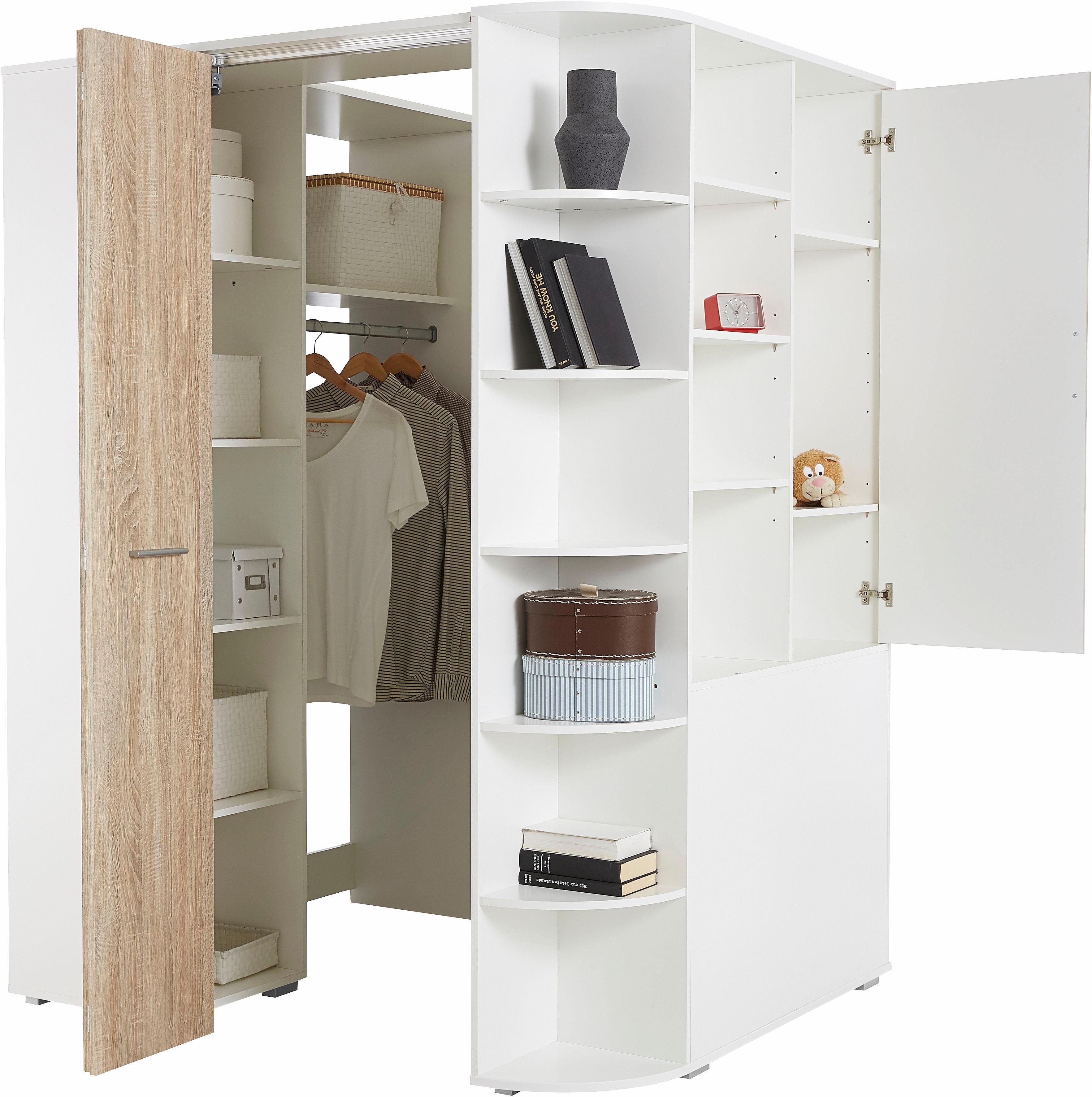Wimex Tienerkamerset Joker kledingkast met garderobe, bed en opberglades (set, 4-delig)