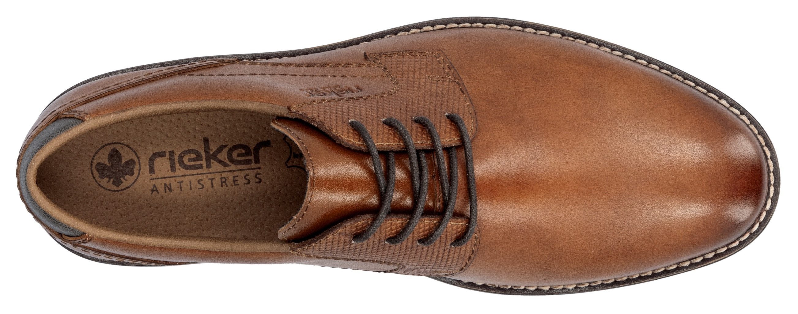 Rieker Veterschoenen zakelijke schoen, lage schoen, feest schoen met leren dekzool