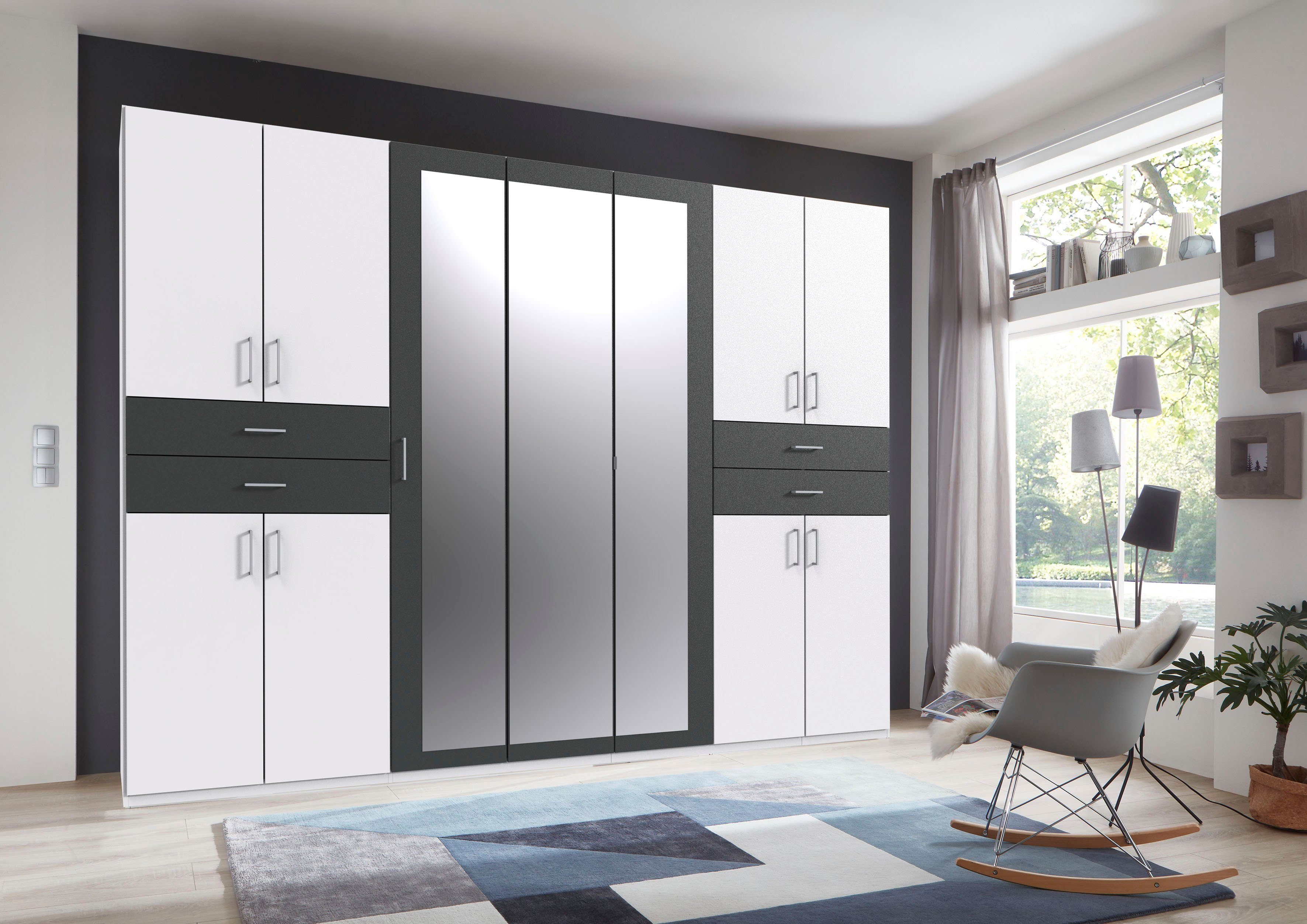 Wimex Kledingkast Taiga kledingkast met spiegel OTTOs Choice besteller met lades op comfortabele hoogte, garderobe slaapkamerkast