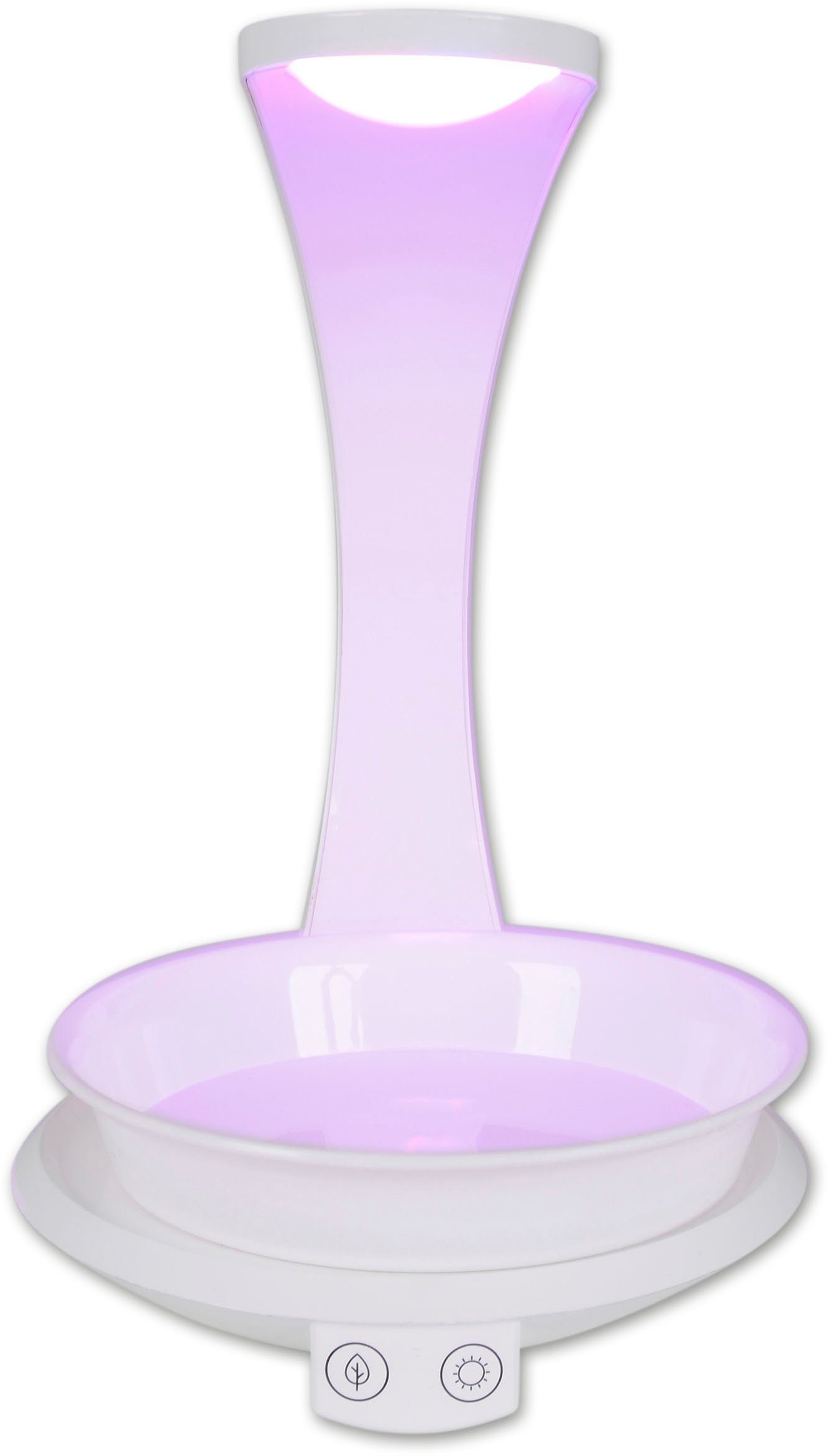näve Led-tafellamp Grow Light Groeilamp, plantenlicht (paars) en neutraal wit, USB-kabel (1 stuk)
