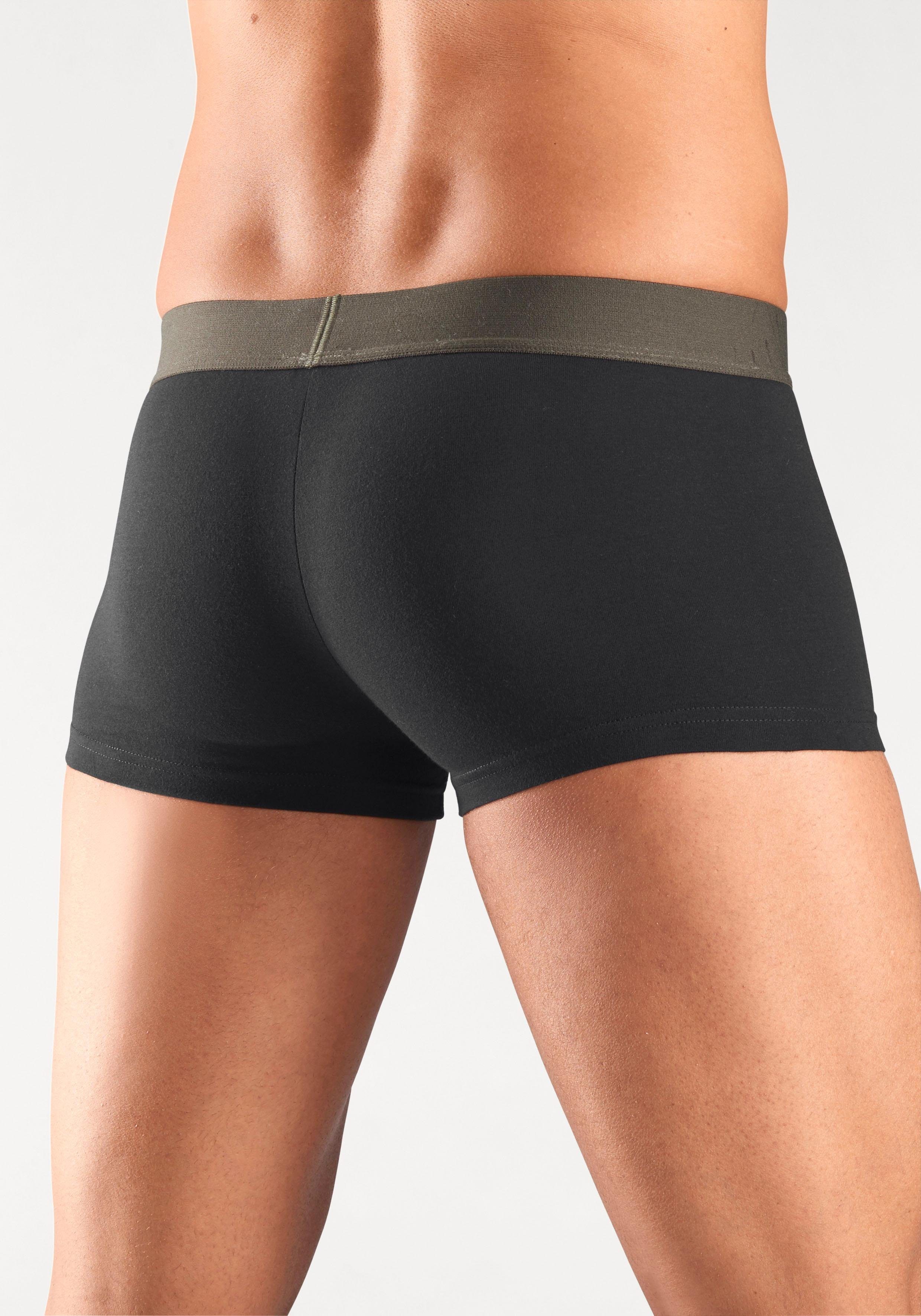 s.Oliver RED LABEL Beachwear Hipster strak zittende boxershorts voor heren van katoenmix (set, 4 stuks)