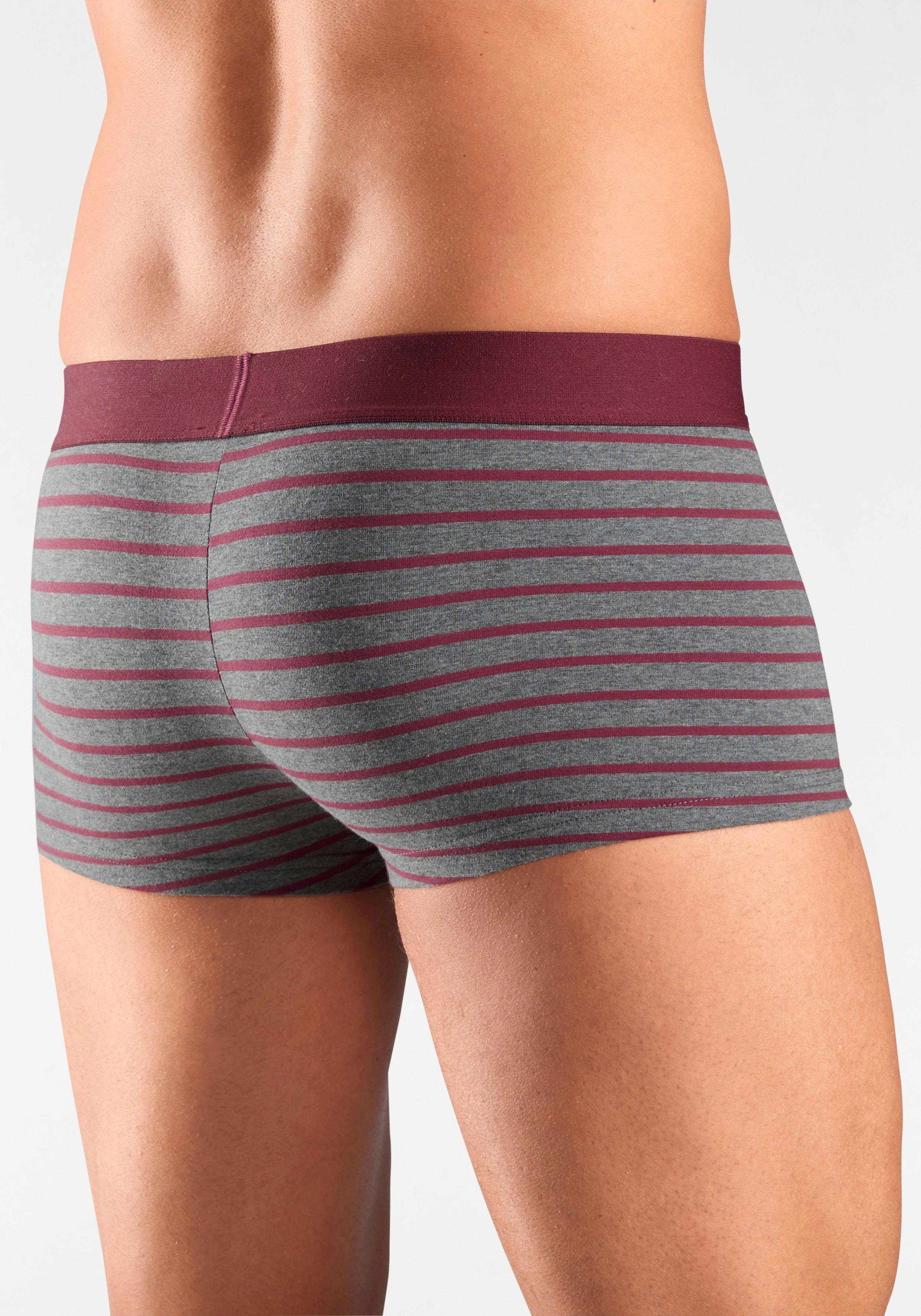 s.Oliver RED LABEL Beachwear Hipster strak zittende boxershorts voor heren van katoenmix (set, 4 stuks)