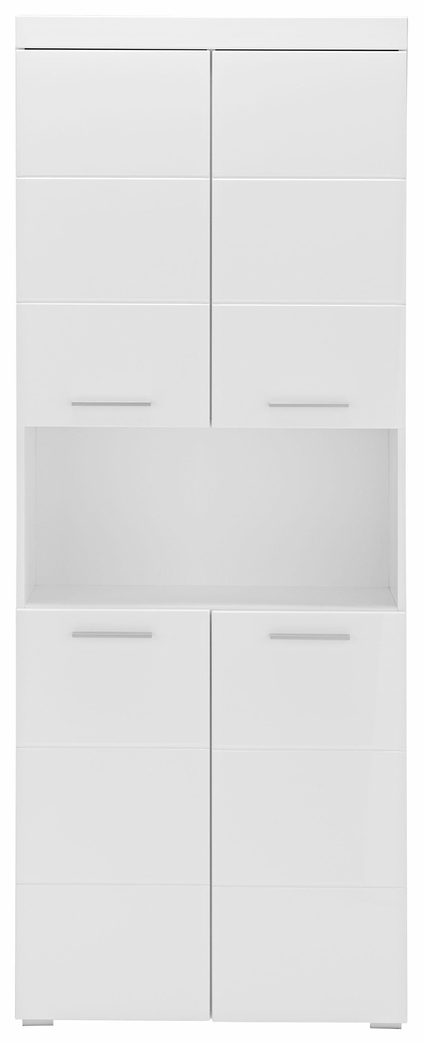 INOSIGN Hoge kast Avena, badkamerkast, keukenkast Badkamer hoge kast met open vak, 4 deuren en 4 planken