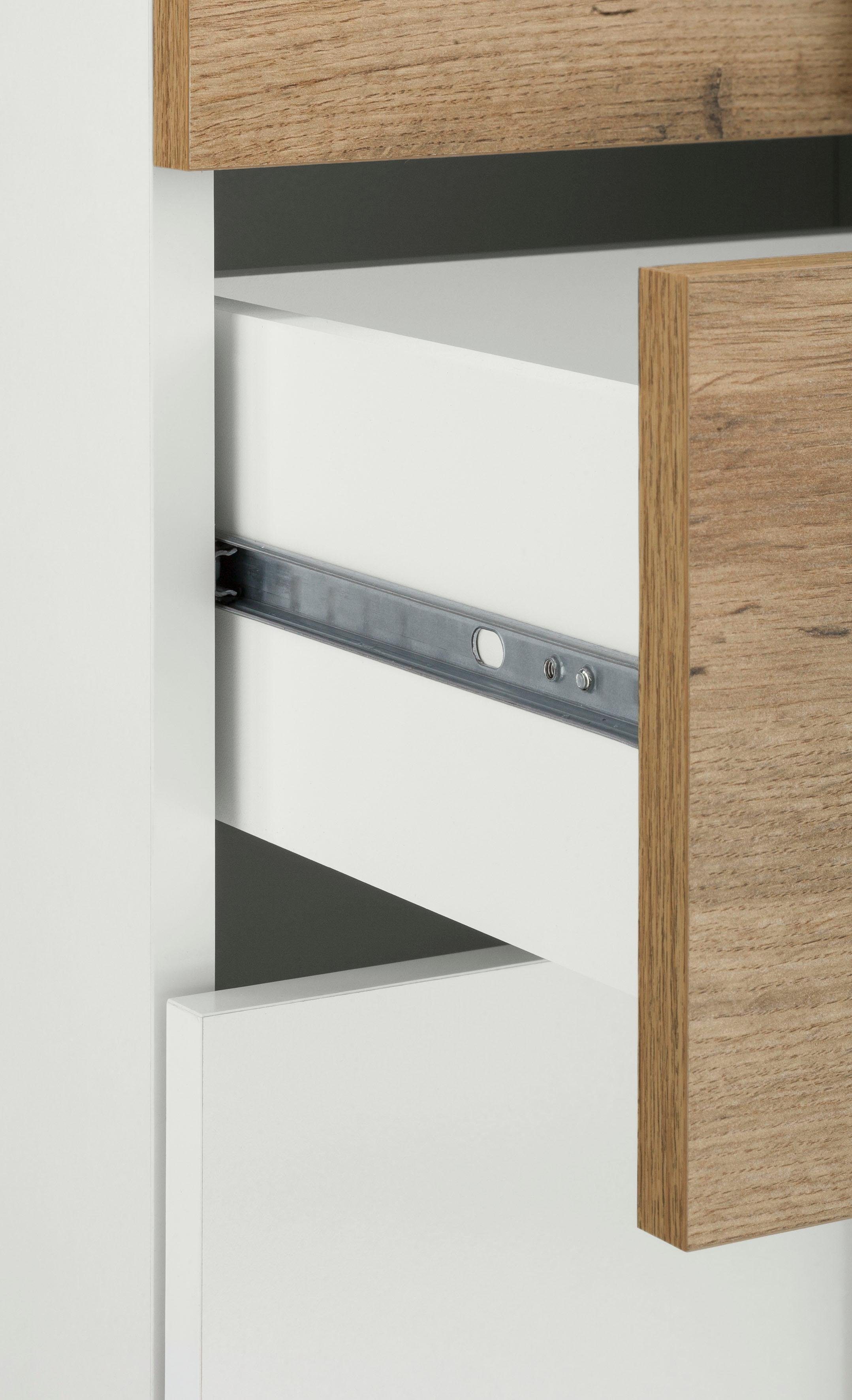 Schildmeyer Badkamerkast Kampen made in Germany Breedte 80,6 cm, met metalen handgrepen, deuren met soft-closetechniek