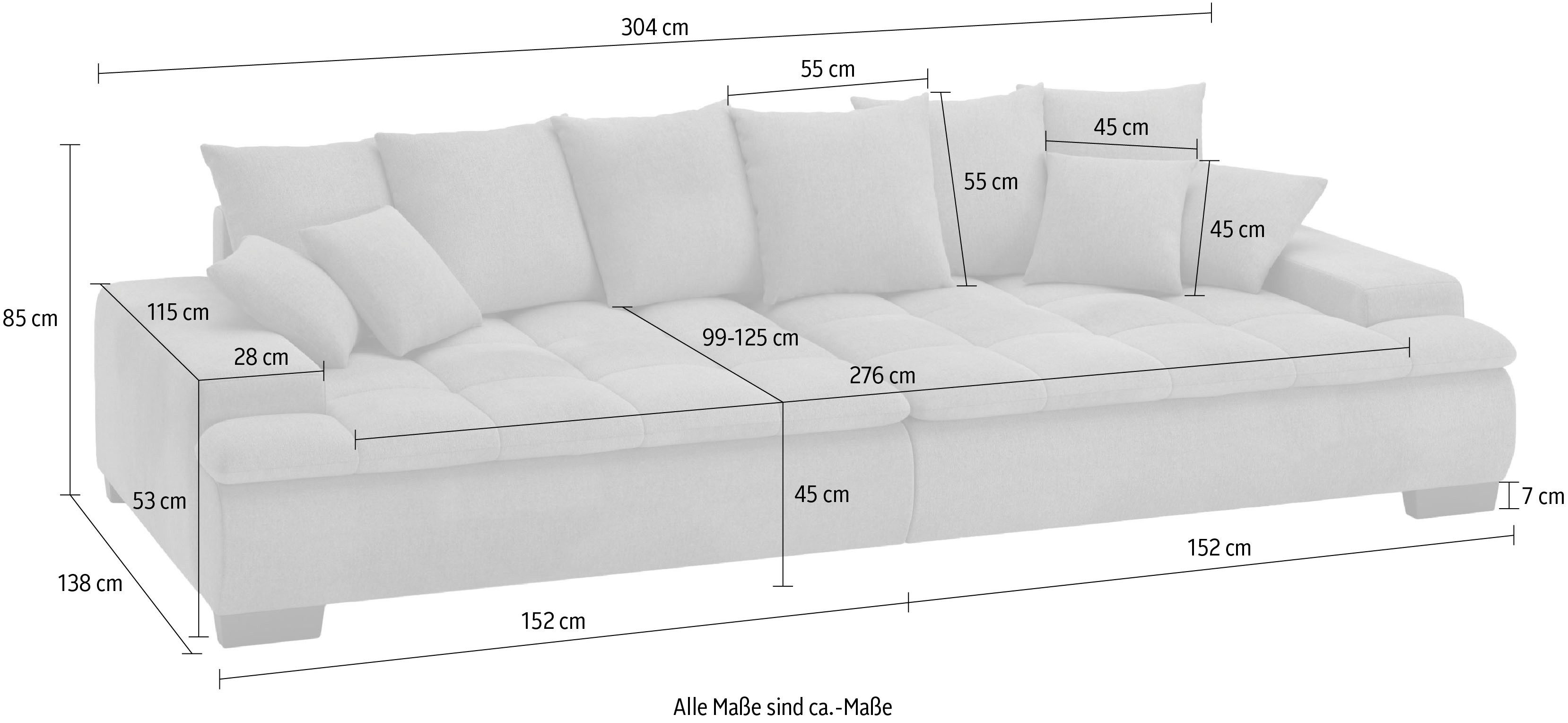 Mr. Couch Megabank Haiti II met koudschuimvering tot 140 kg belastbaar